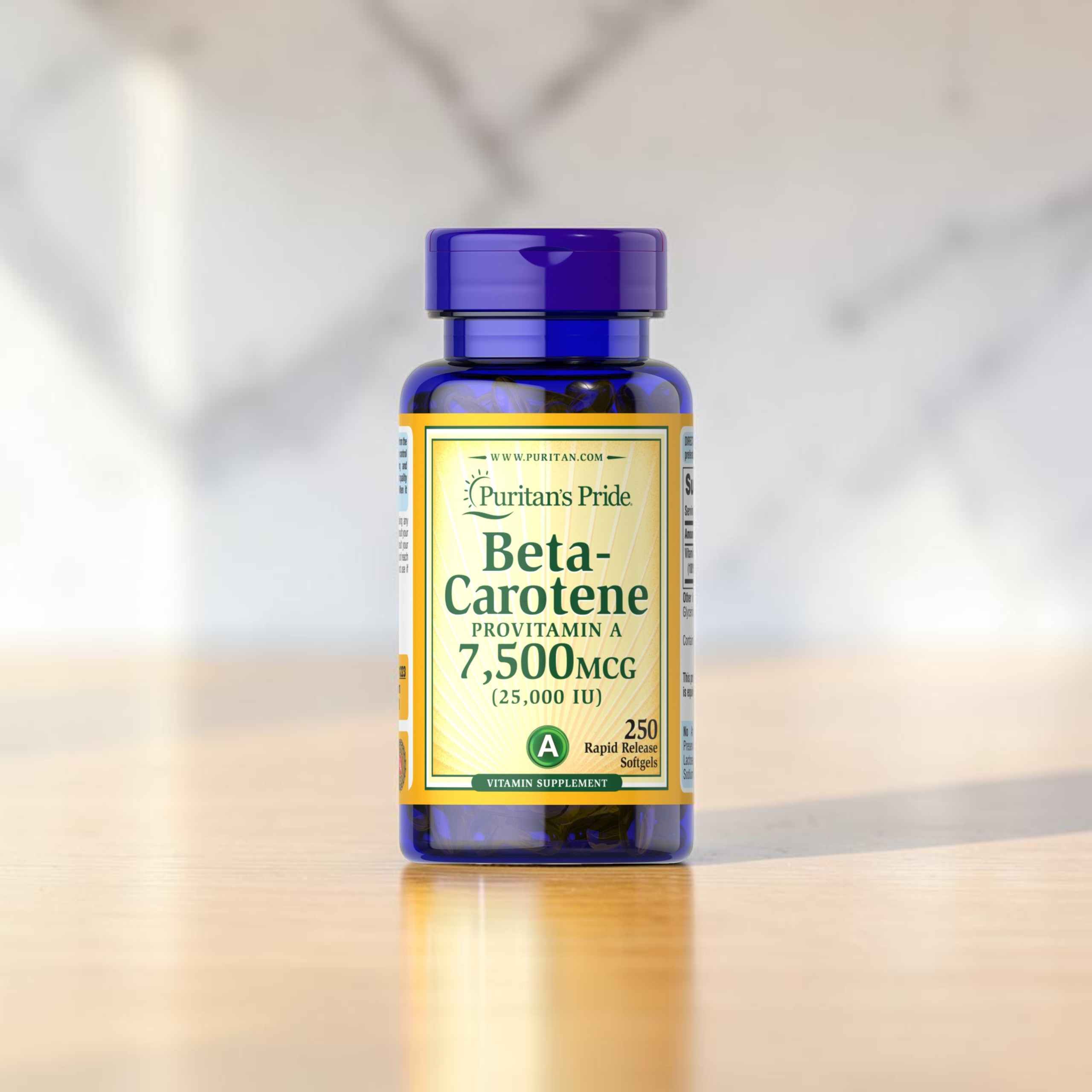 PURITAN'S PRIDE - Beta - Carotene 25000 IU - 250softgels
