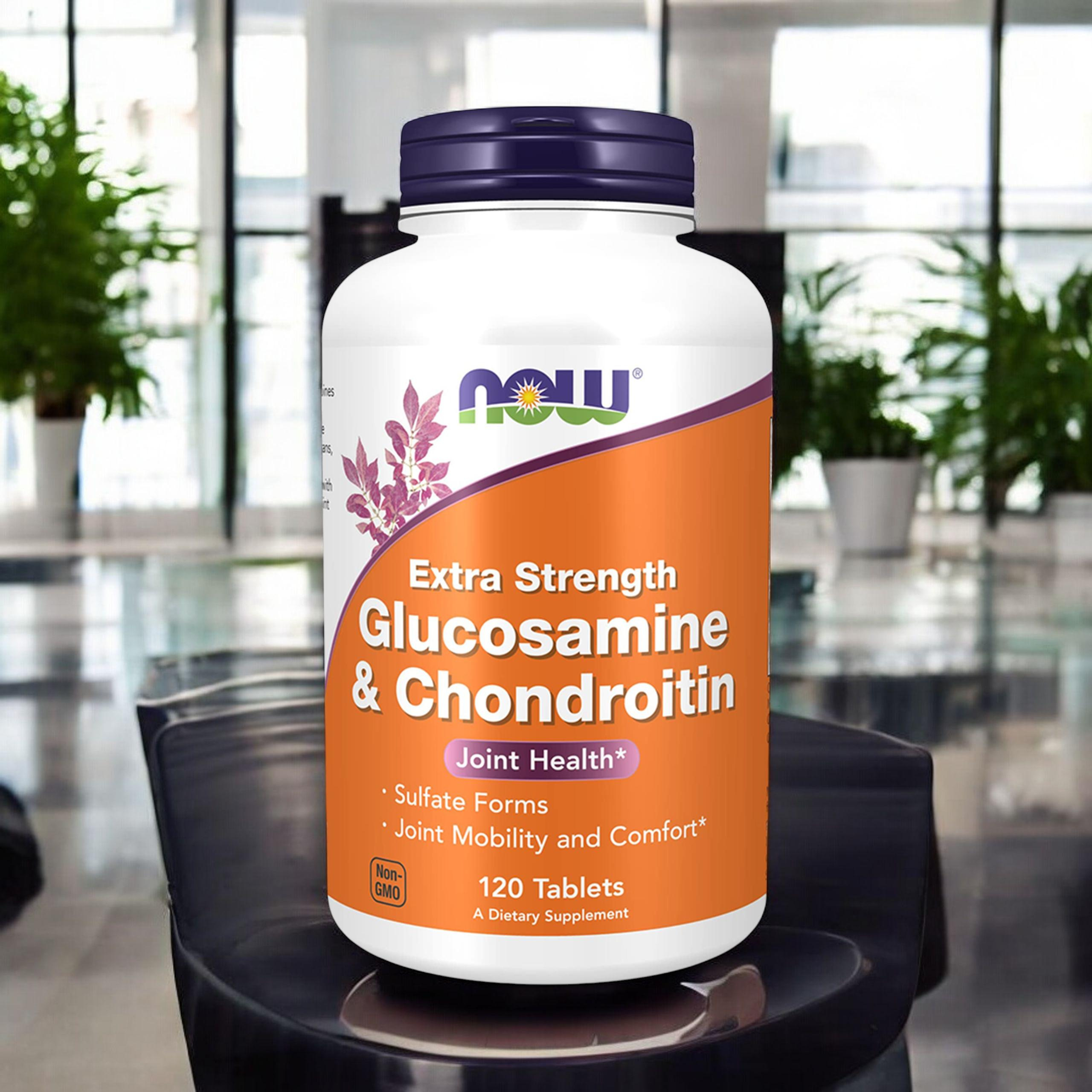 NOW Glucosamine & Chondroitin Sulfate Extra Strength - 2x 120tabs