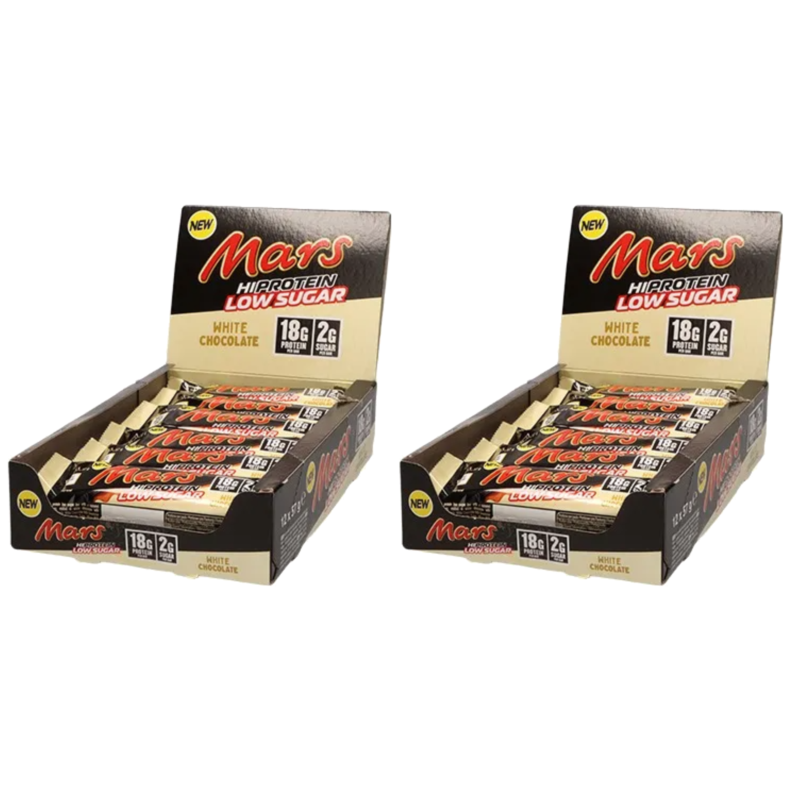 Mars - Baton Mars HIProtein LS Bar - 12x 2x 57g - White Chocolate