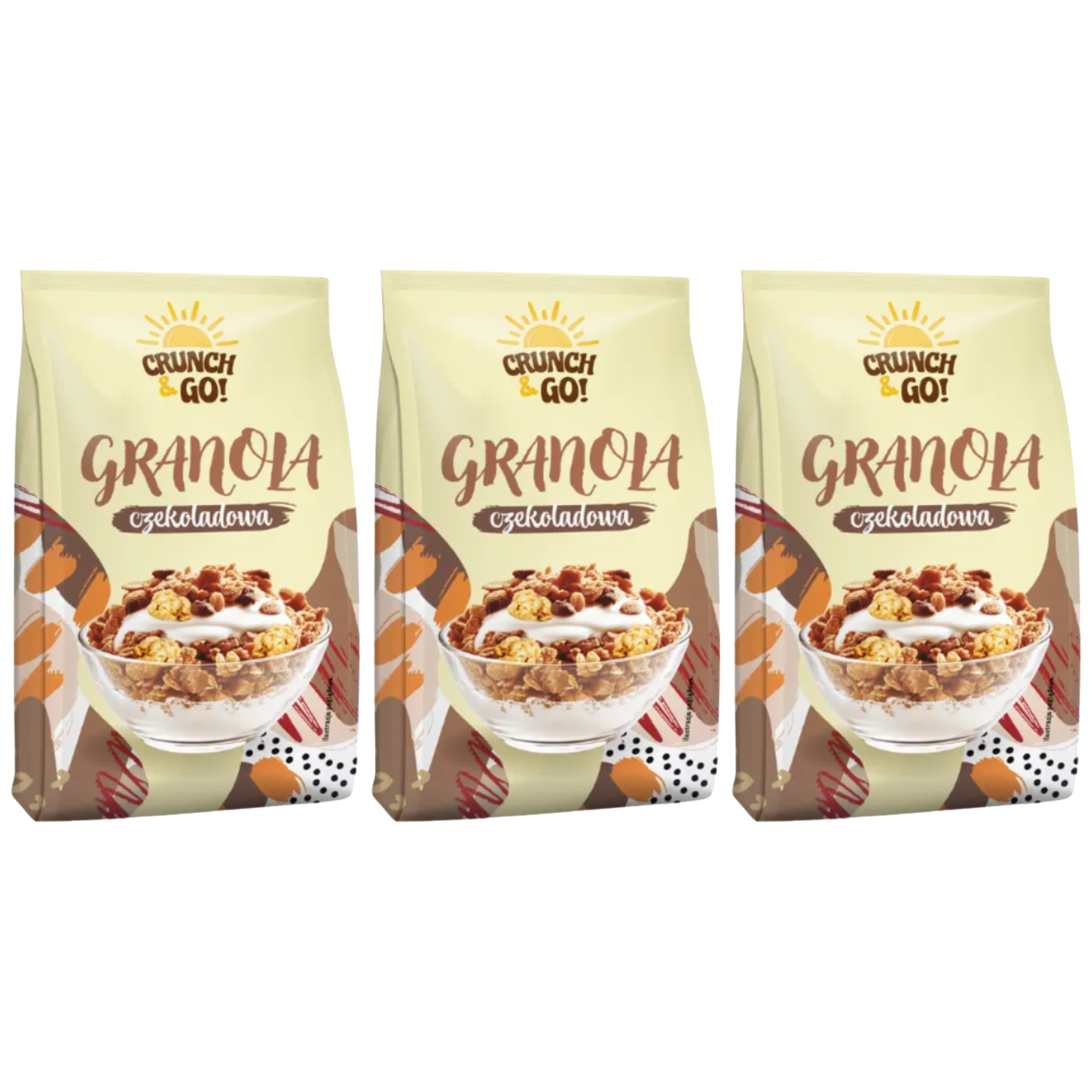 SANTE Granola Crunch&Go - 3x 380g 