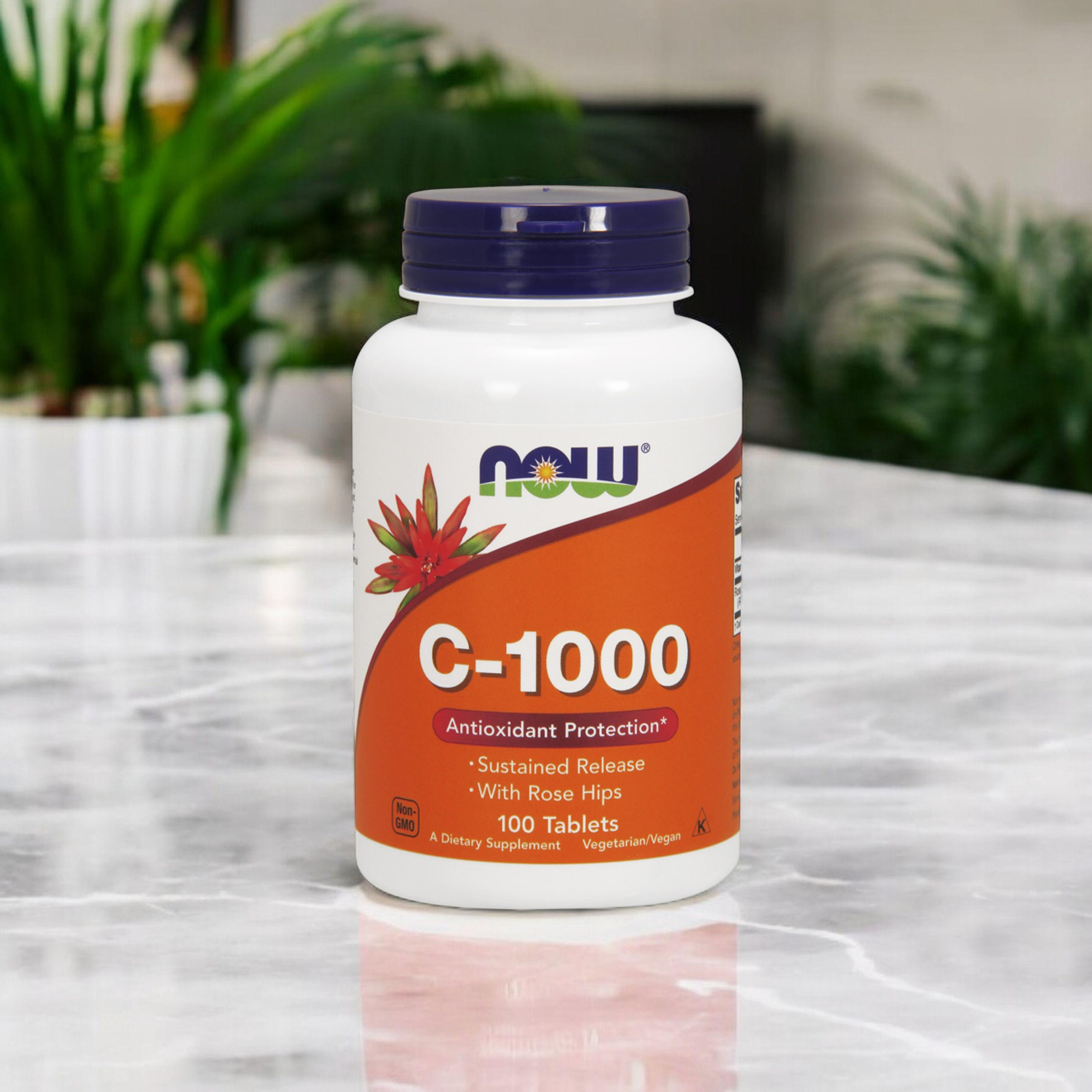 NOW Vitamin C-1000 with Rose Hips - 2x 100tabs