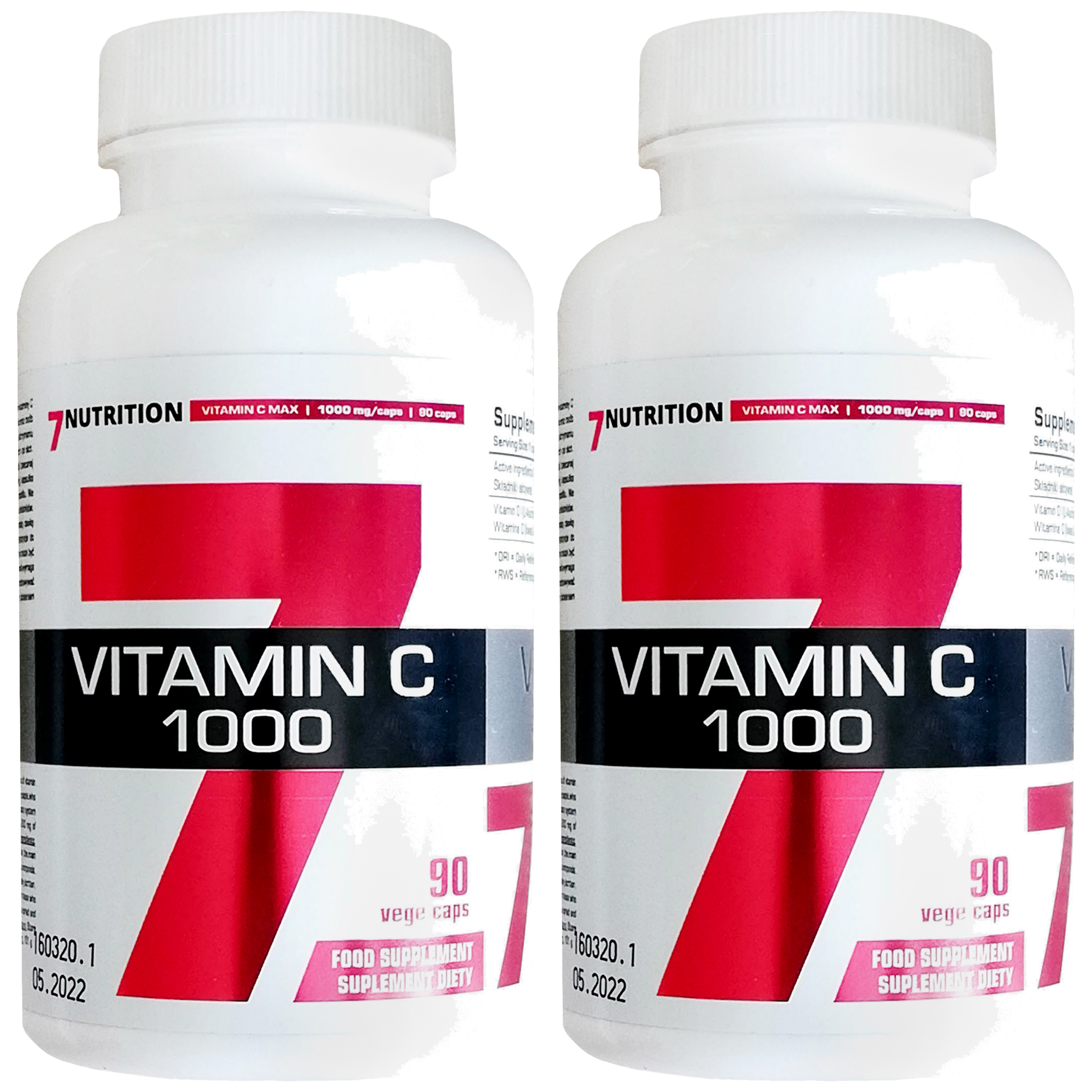 7 NUTRITION Vitamin C 1000 - 2x 90vcaps