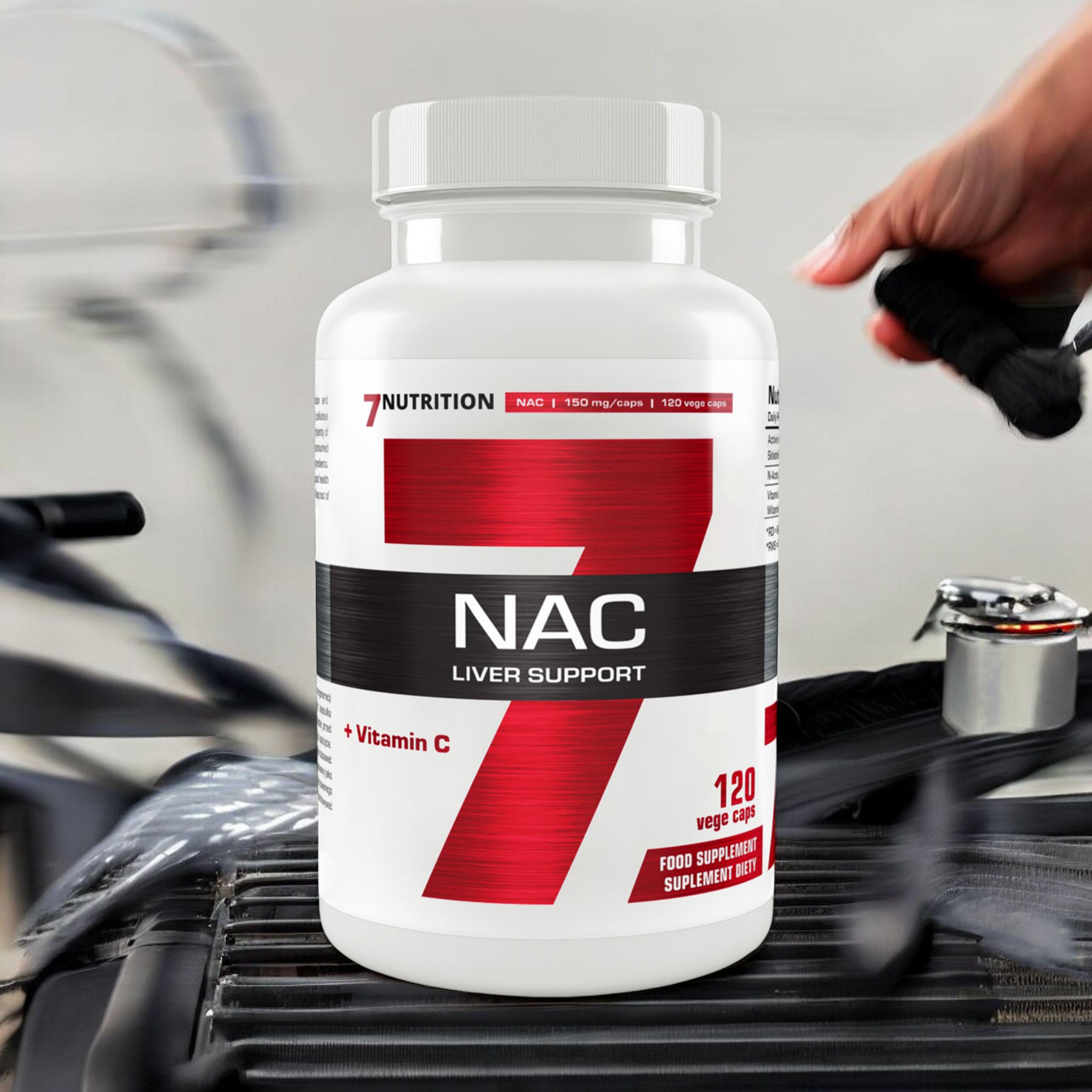 7 NUTRITION NAC + Vitamin C - 3x 120vcaps