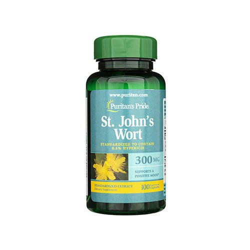 Puritan's Pride St. John's Wort - 100caps. - Dziurawiec