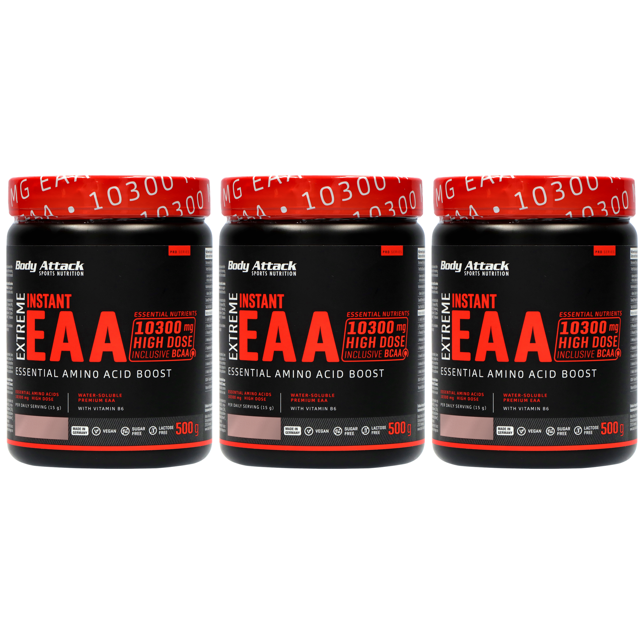 BODY ATTACK Extreme Instant EAA - 3x 500g
