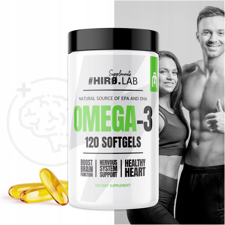HIRO.LAB Omega 3 EPA 330mg DHA 220mg - 2x 120softgels