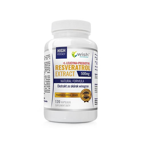 WISH Pharmaceutical Resveratrol Extract 500mg - 2x 120caps