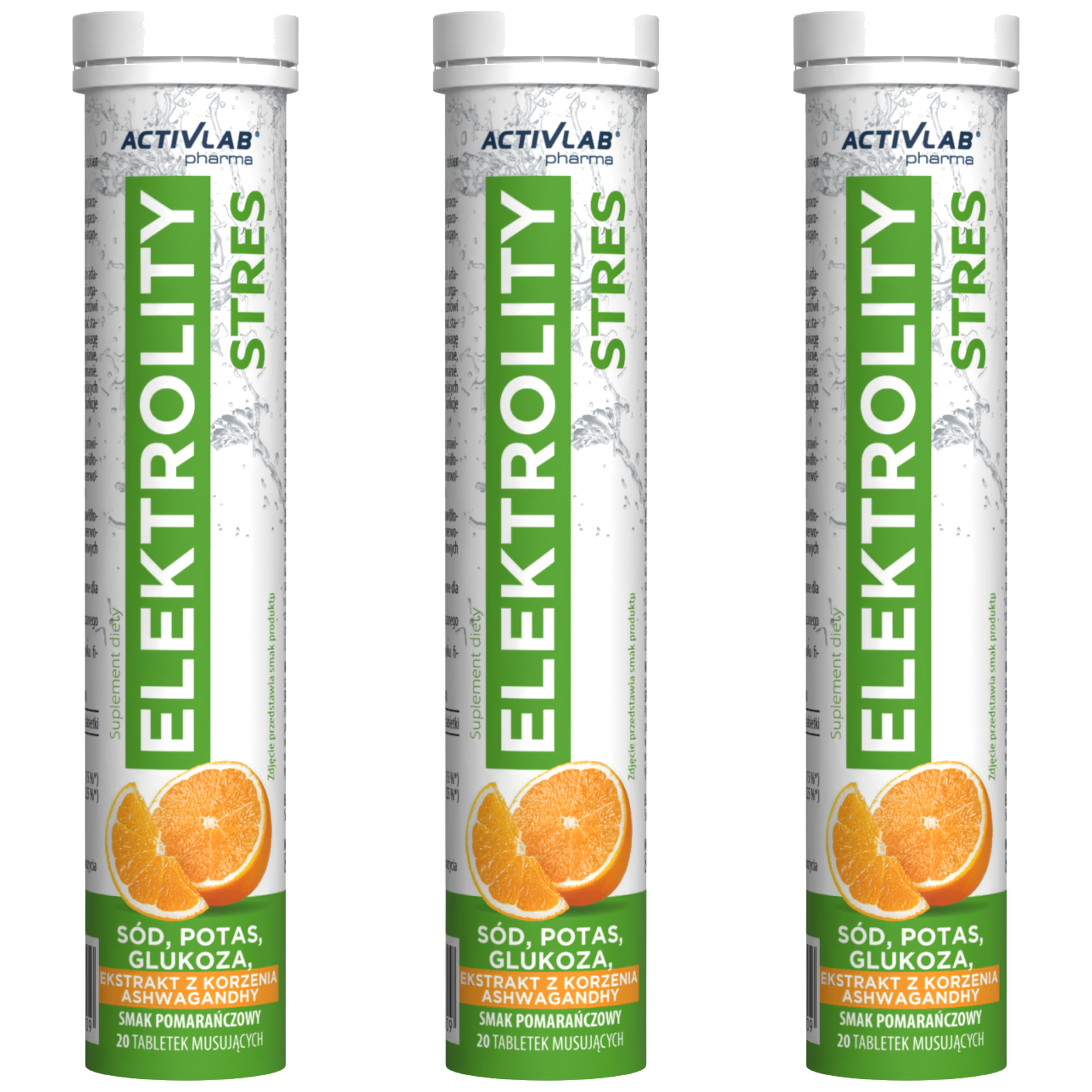 ACTIVLAB PHARMA - Elektrolity Stres - 20tabs - 3x Orange