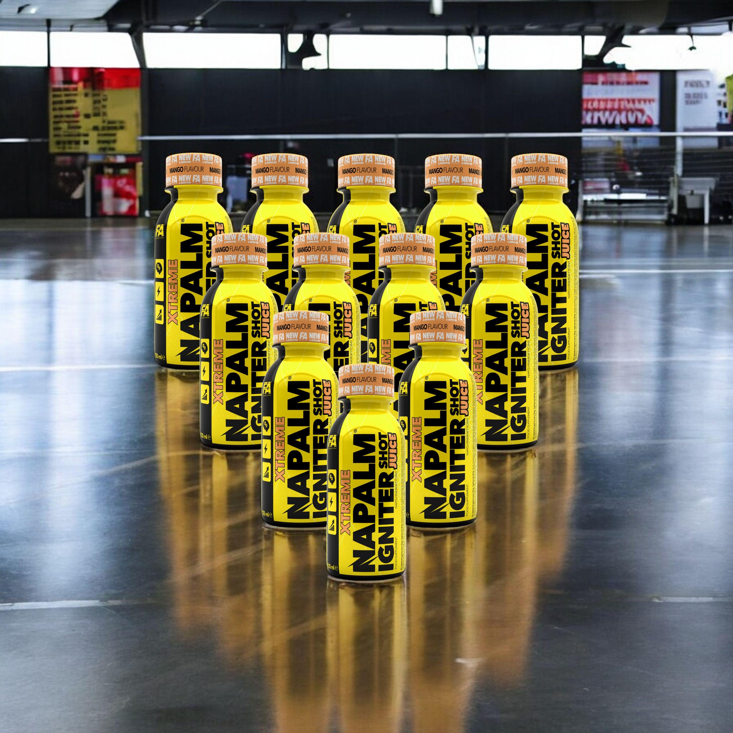 FITNESS AUTHORITY Napalm Igniter Juice Shot - 12x 2x 120ml