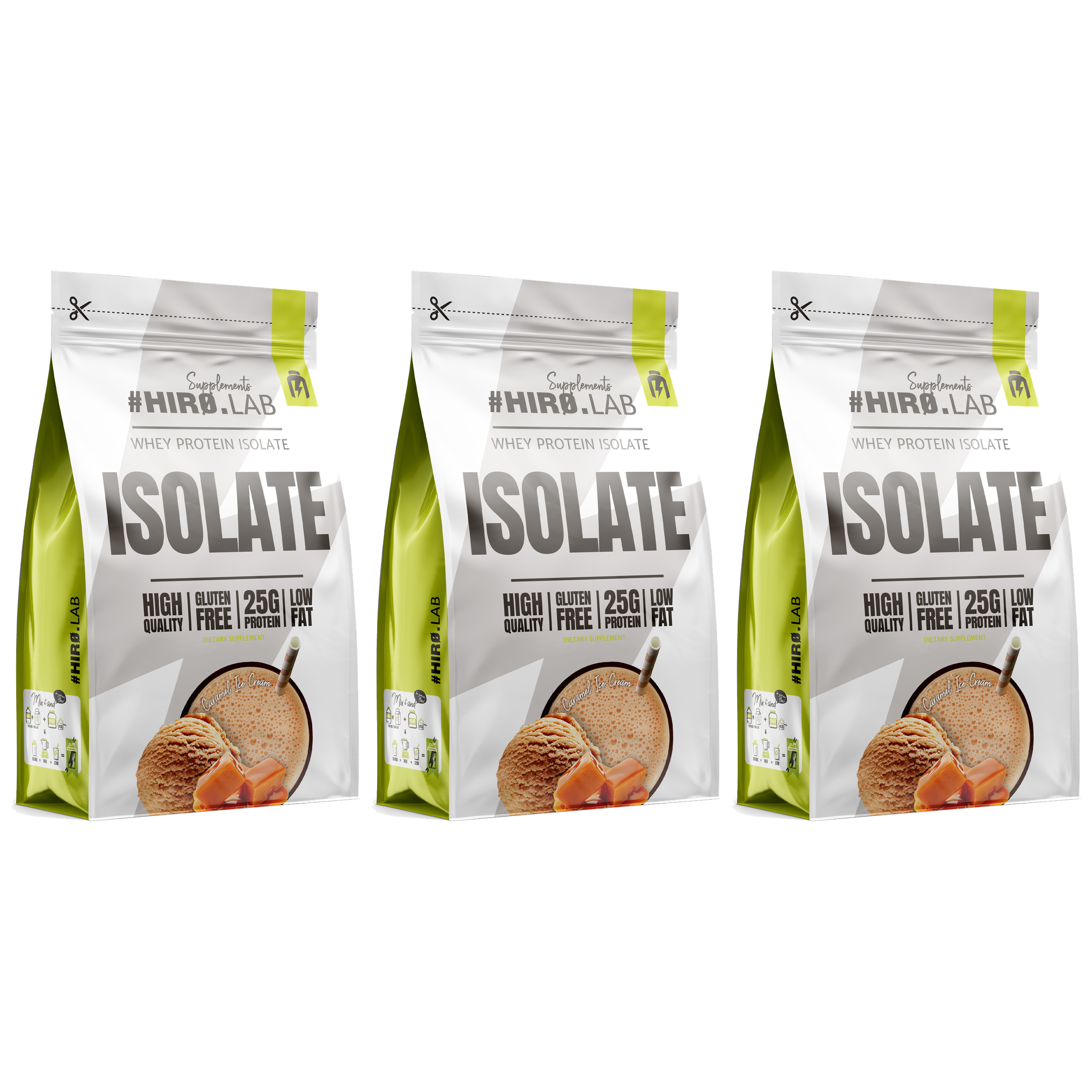 HIRO.LAB Whey Protein Isolate - 3x 700g