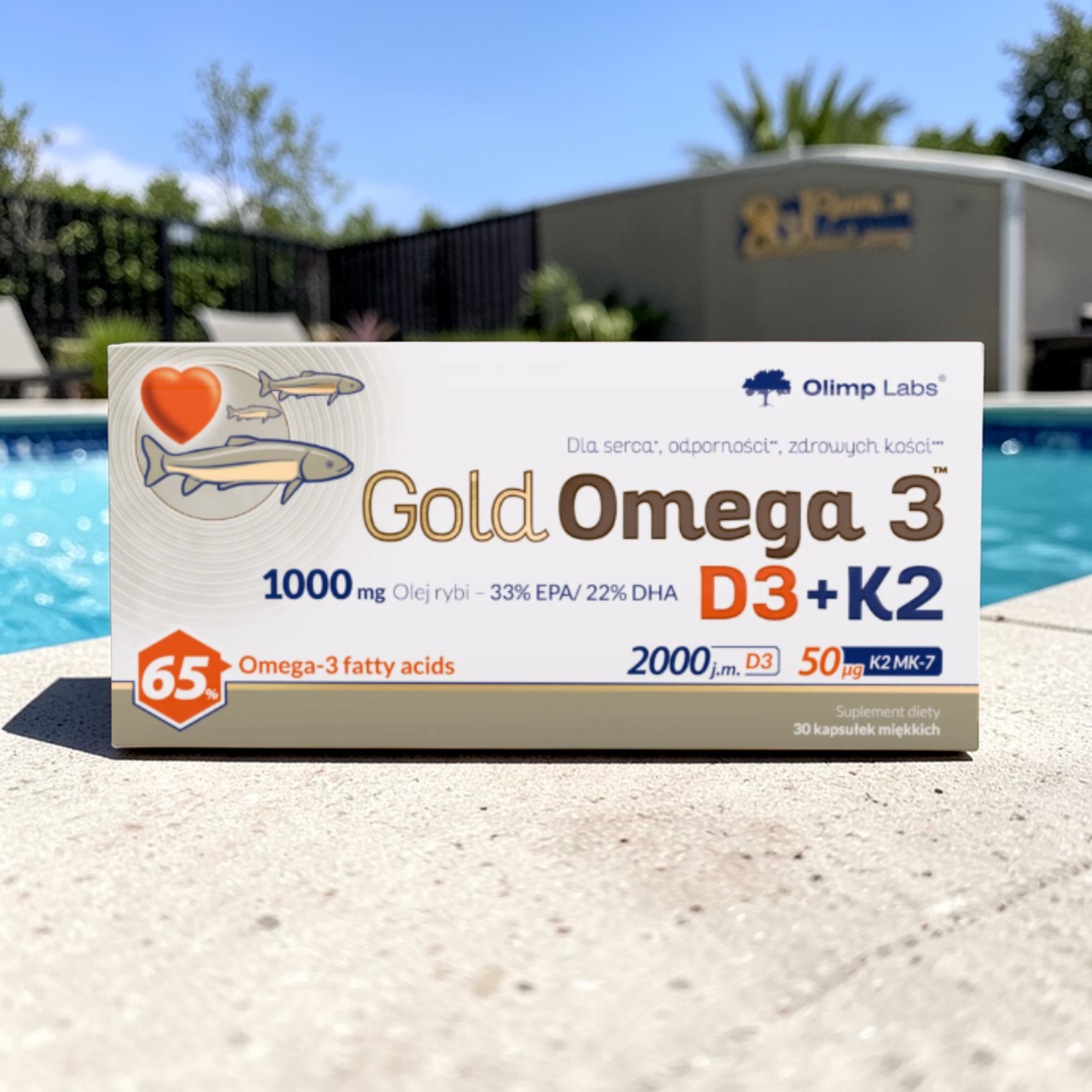 OLIMP Gold Omega 3 D3 + K2 - 3x 30caps