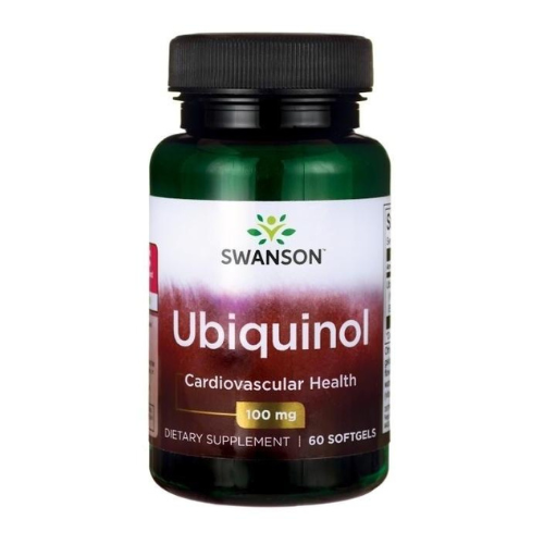 Ubiquinol 100mg Swanson - butelka z kapsułkami softgel
