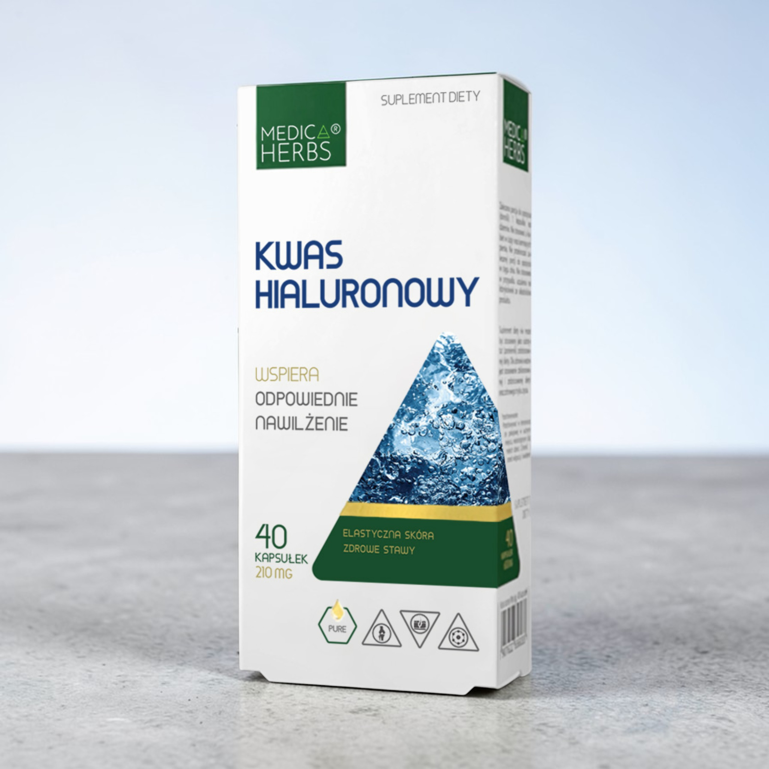 MEDICA HERBS - Kwas Hialuronowy - 40caps.