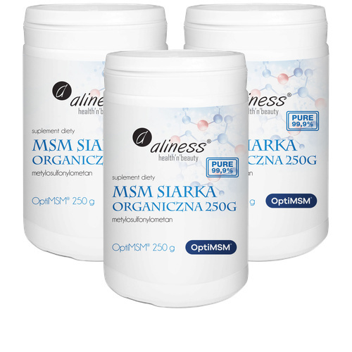 ALINESS MSM Siarka Organiczna - 3x 250g