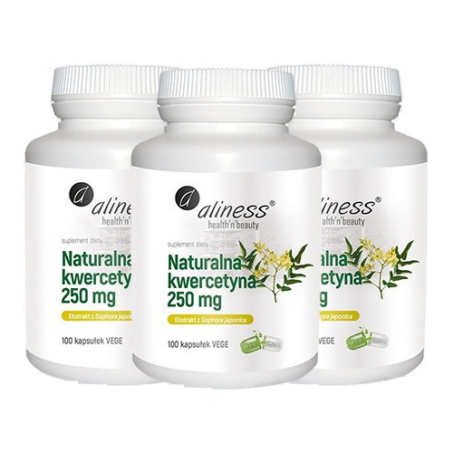 ALINESS Naturalna Kwercytyna 250mg - 3x 100 caps