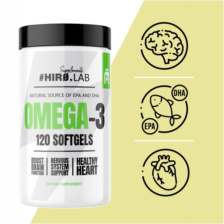 HIRO.LAB Omega 3 EPA 330mg DHA 220mg - 2x 120softgels