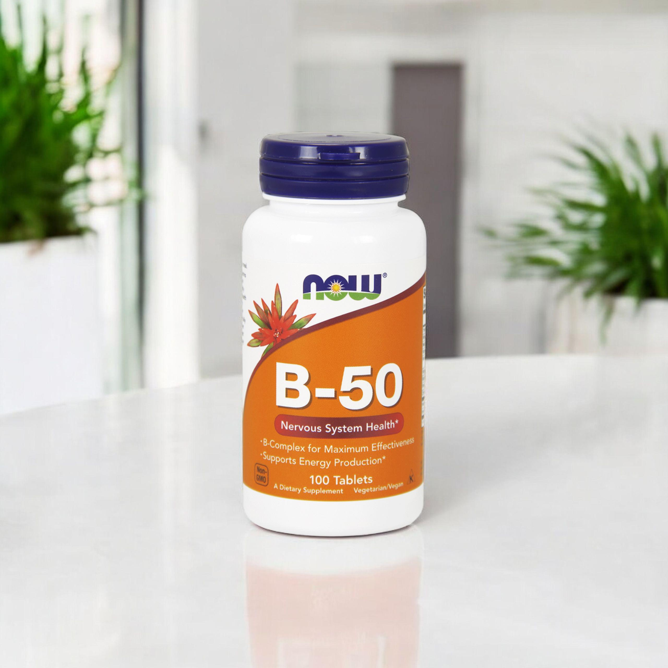 NOW Vitamin B-50 - 2x 100tabs