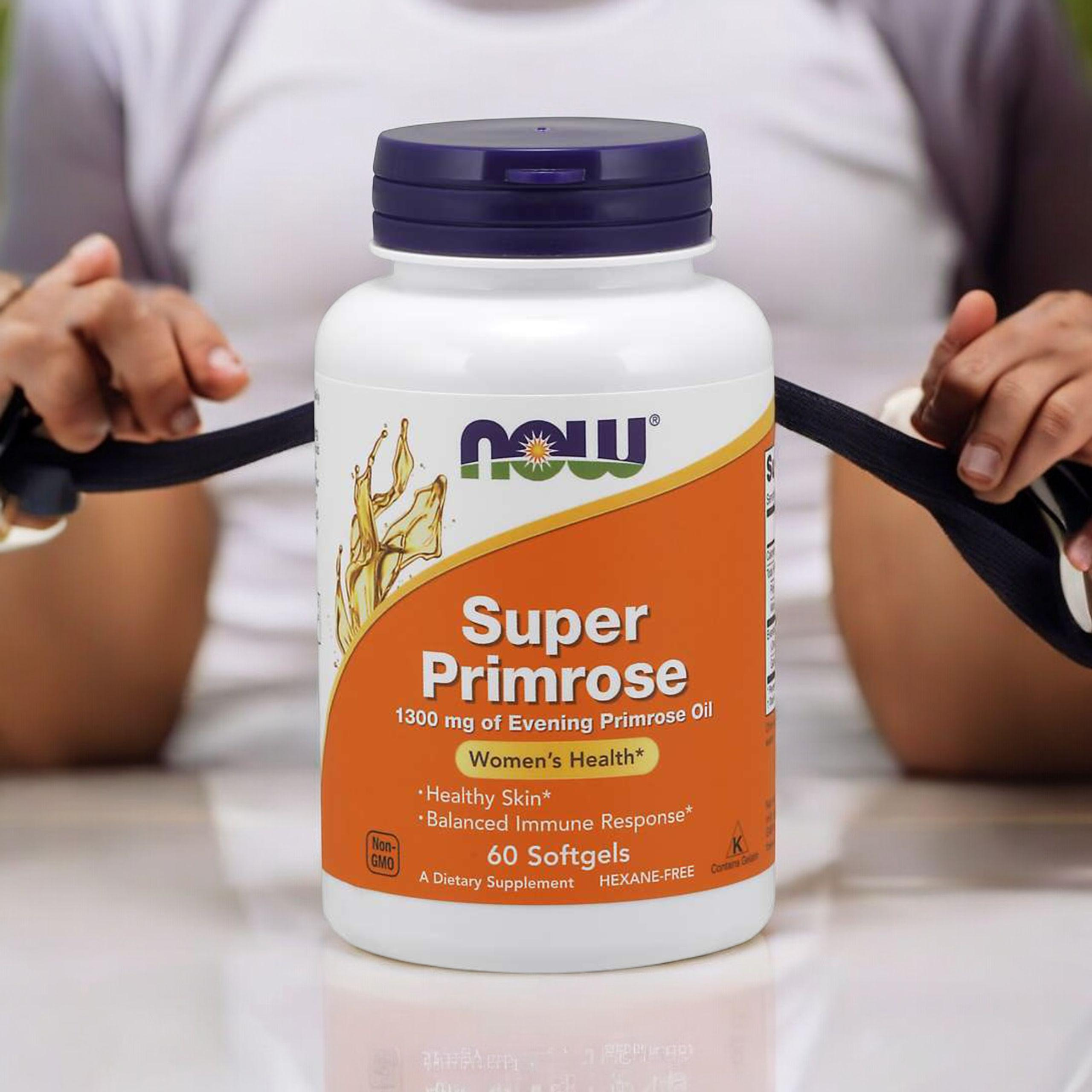 NOW Super Primrose - 60softgels. - Olej z Wiesiołka Dwuletniego