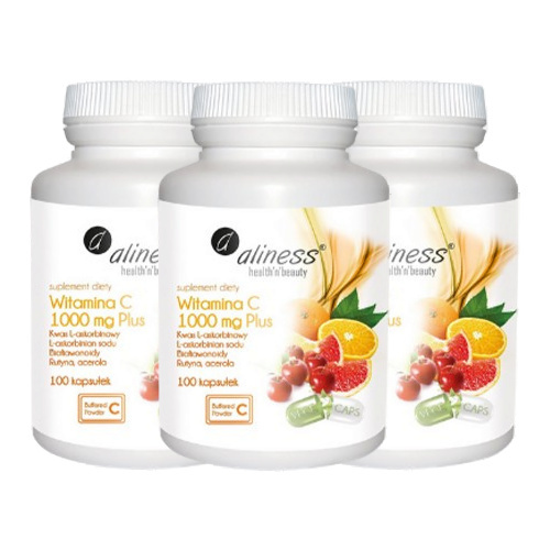 ALINESS Witamina C 1000mg - 3x 100caps