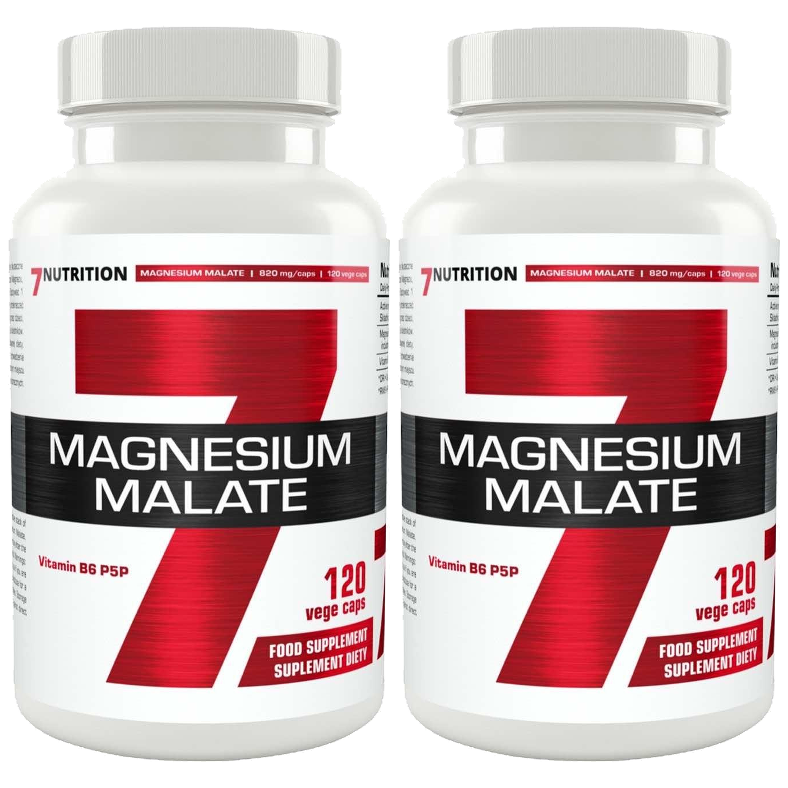 7 NUTRITION - Magnesium Malate - 2x 120vcaps.