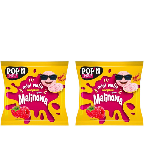 SANTE - Mini Wafle Kukurydziane - 2x 35g - Raspberry