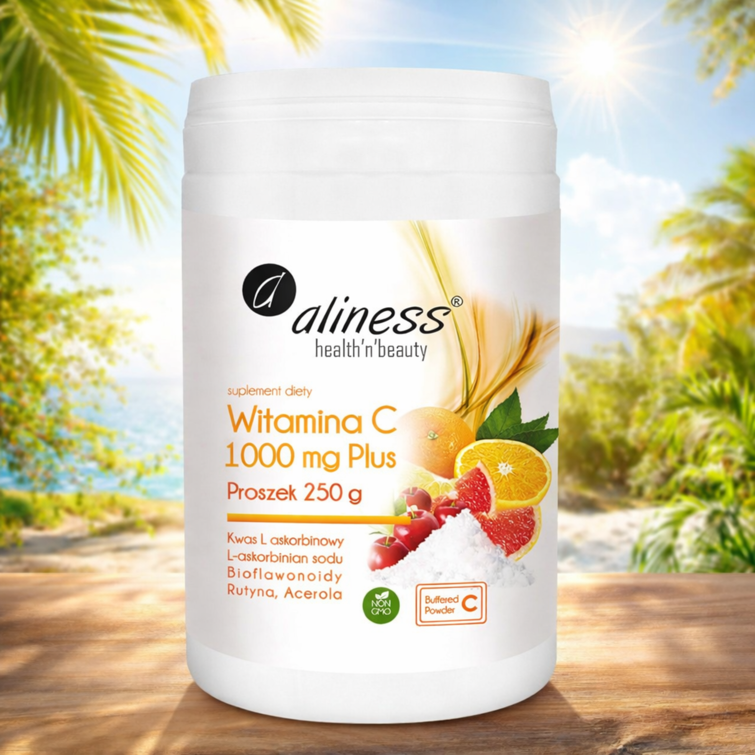 ALINESS - Witamina C 1000mg Plus - 250g x2