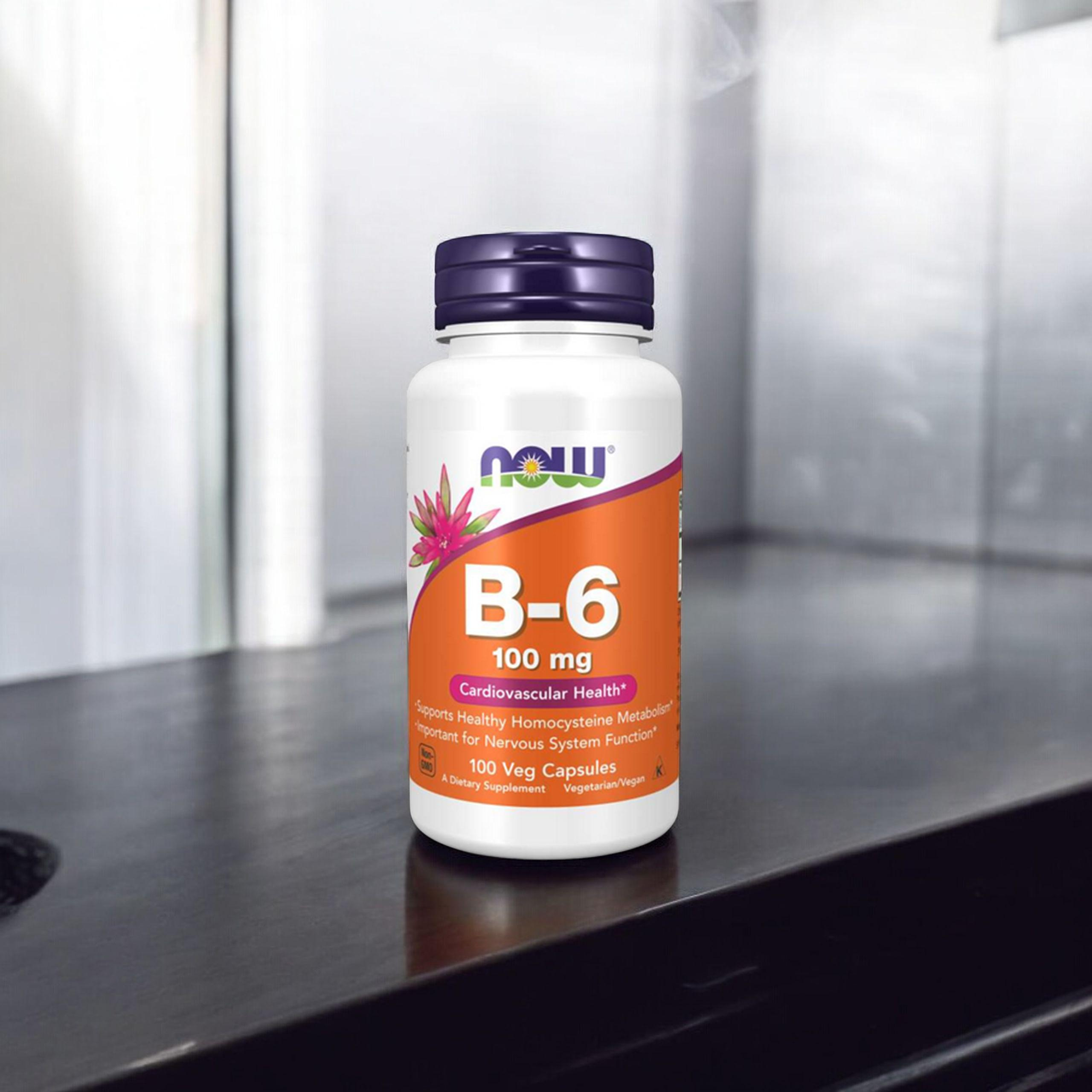 NOW Vitamin B-6 - 2x 100vcaps