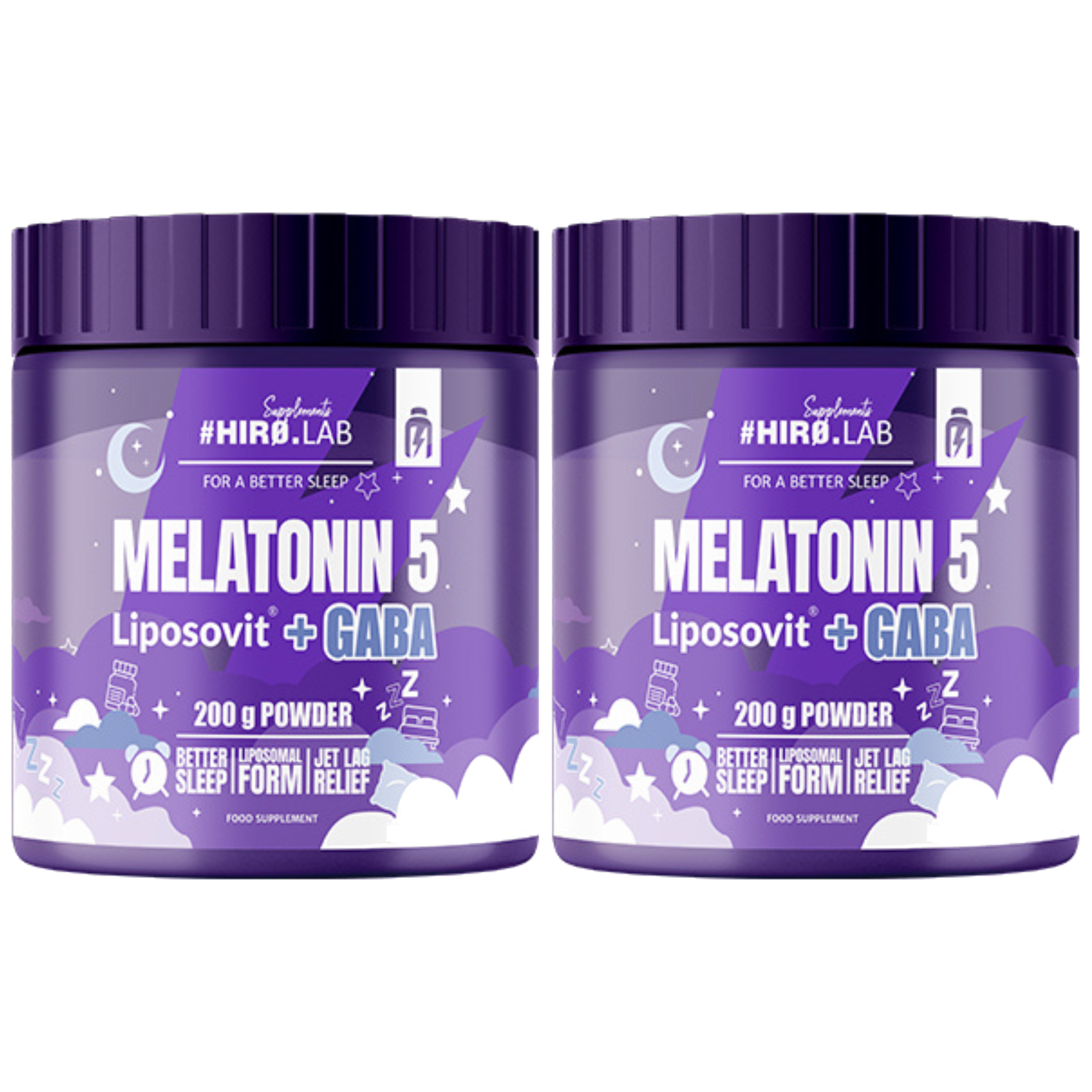 HIRO.LAB Melatonin 5 Liposovit + GABA - 2x 200g