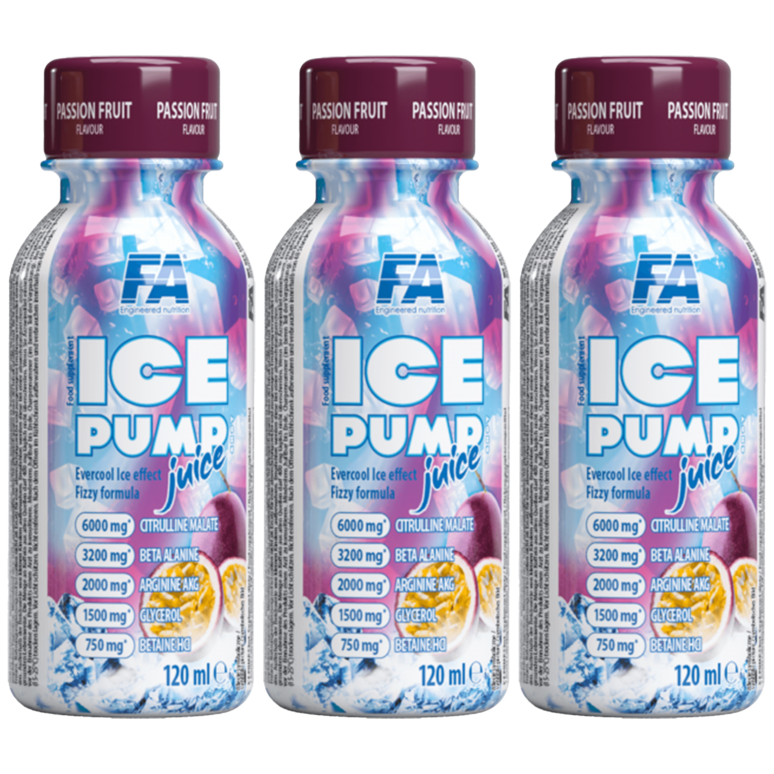 FITNESS AUTHORITY ICE Pump Juice - 3x 120ml 
