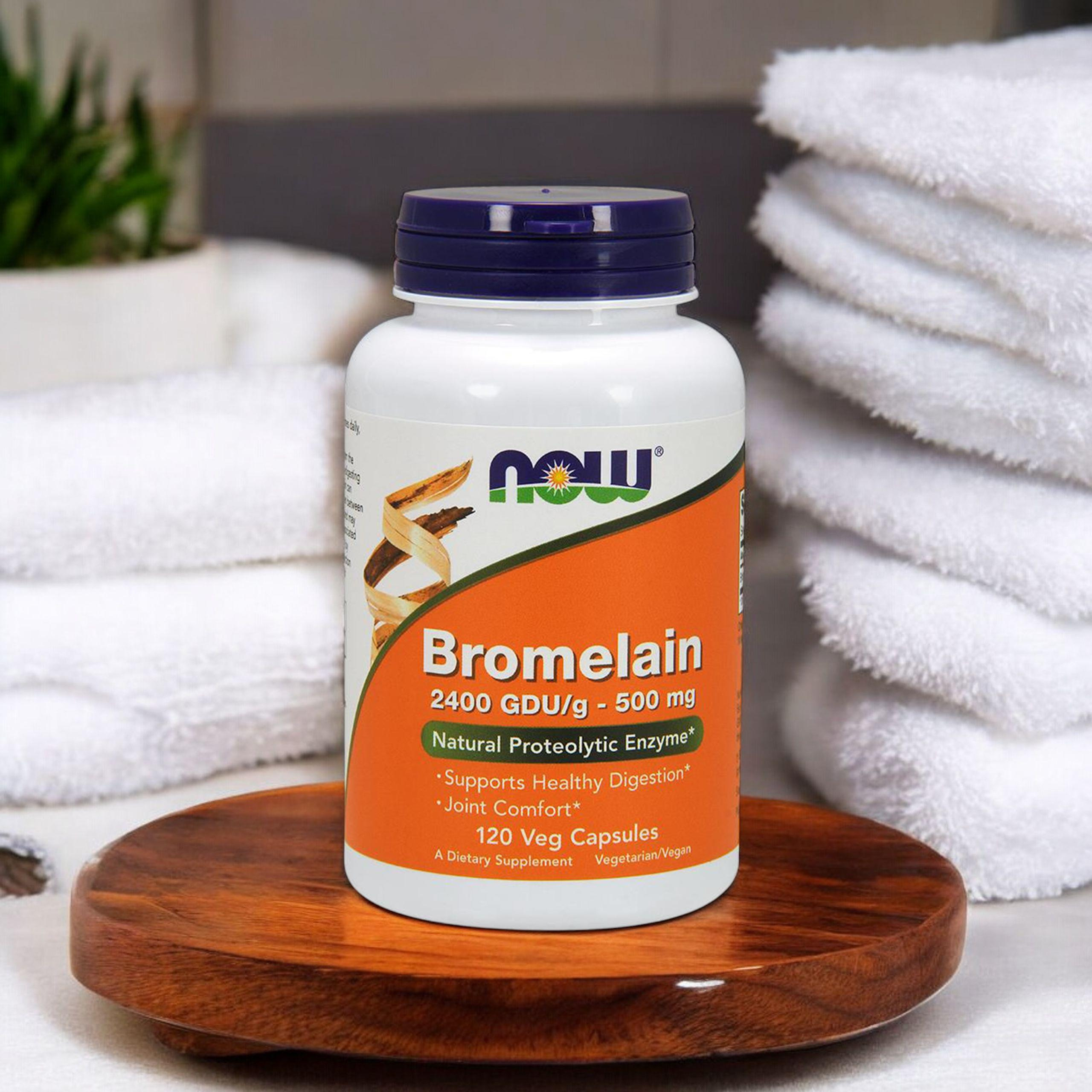 NOW Bromelain ( Bromelina ) - 2x 120vcaps