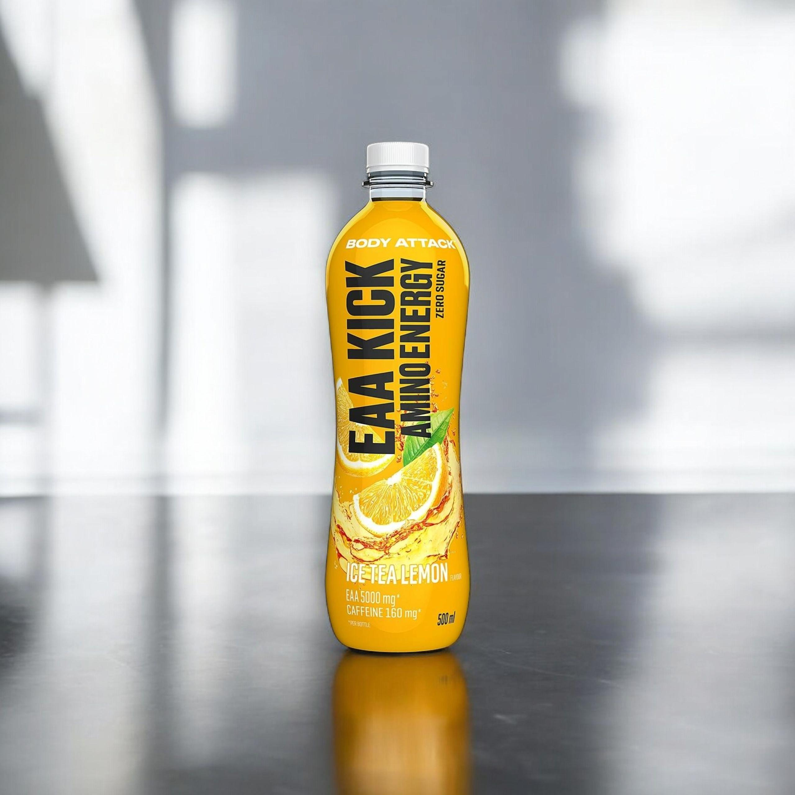 BODY ATTACK - Kick Amino Energy - 500ml - Iced Tea Lemon