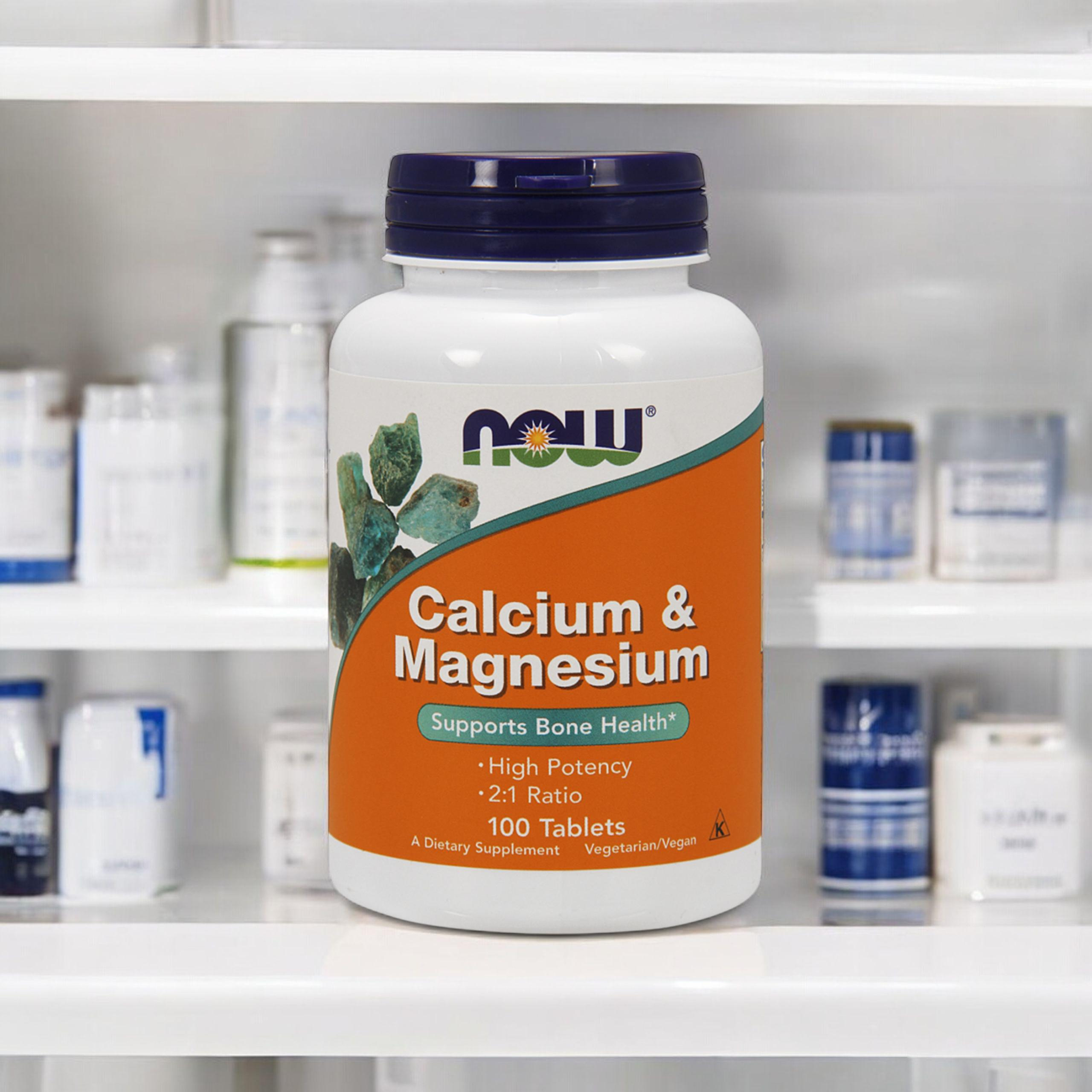 NOW Calcium and Magnesium - 3x 100tabs