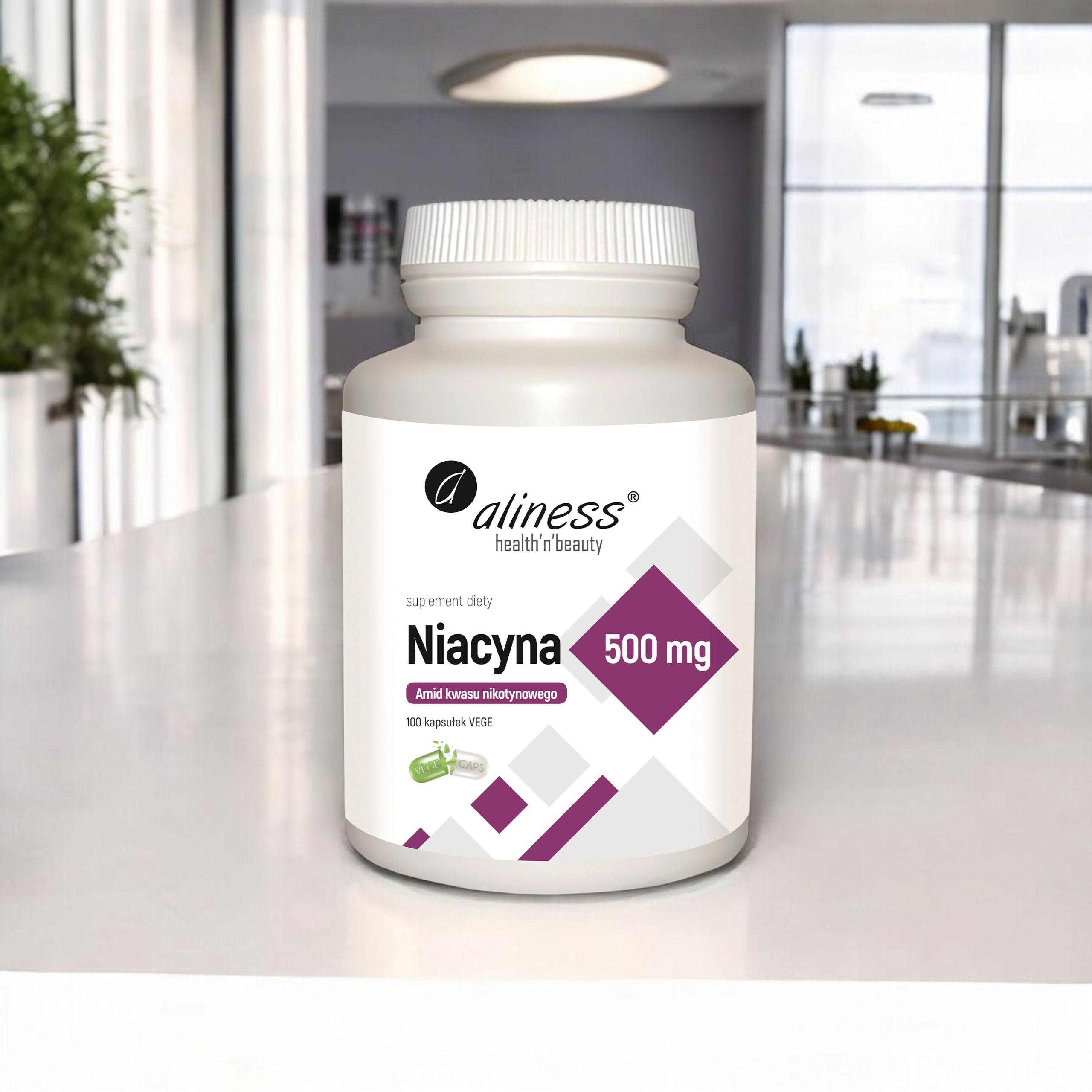 ALINESS Niacyna 500mg - 100vcaps