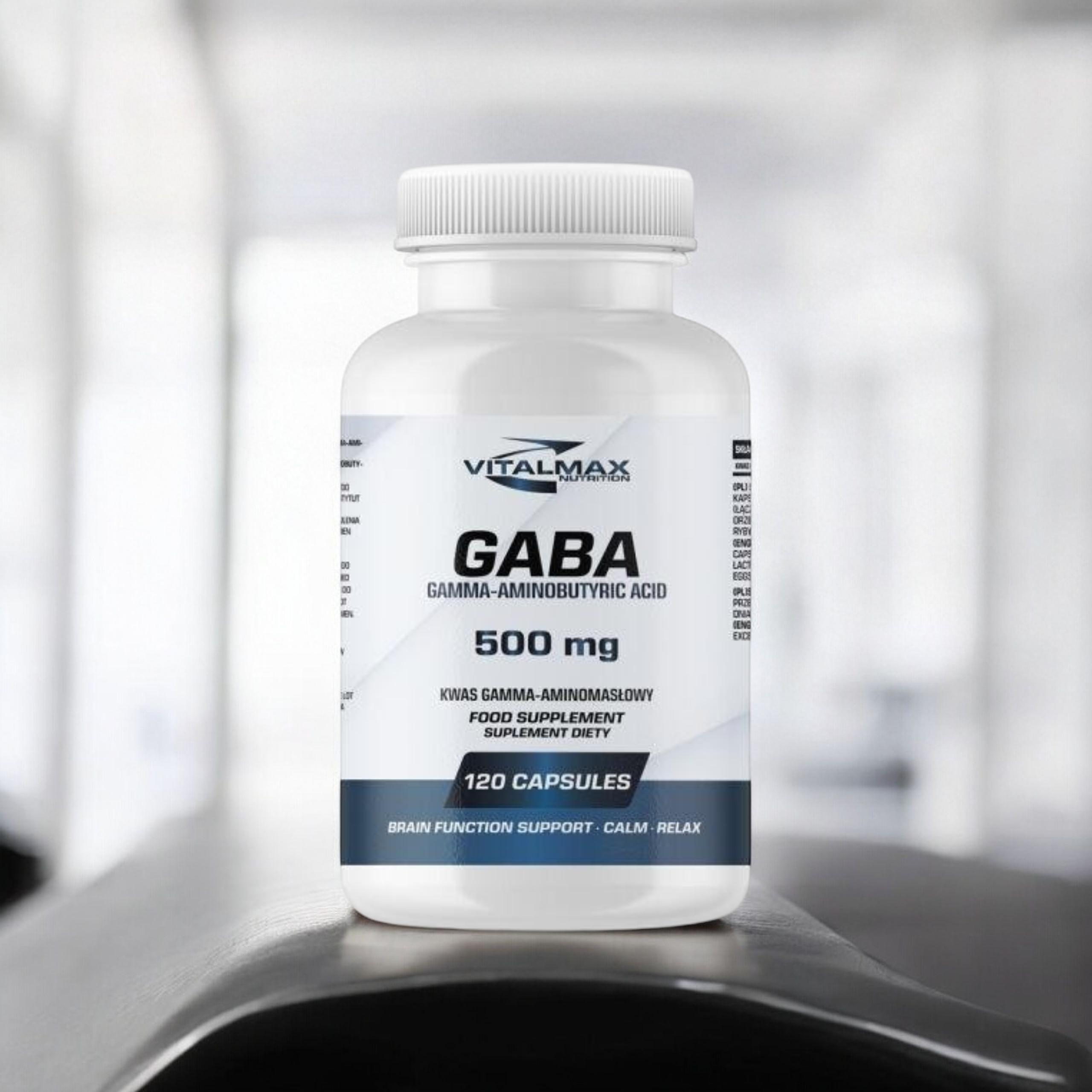 VITALMAX - GABA 500mg - 2x 120caps.