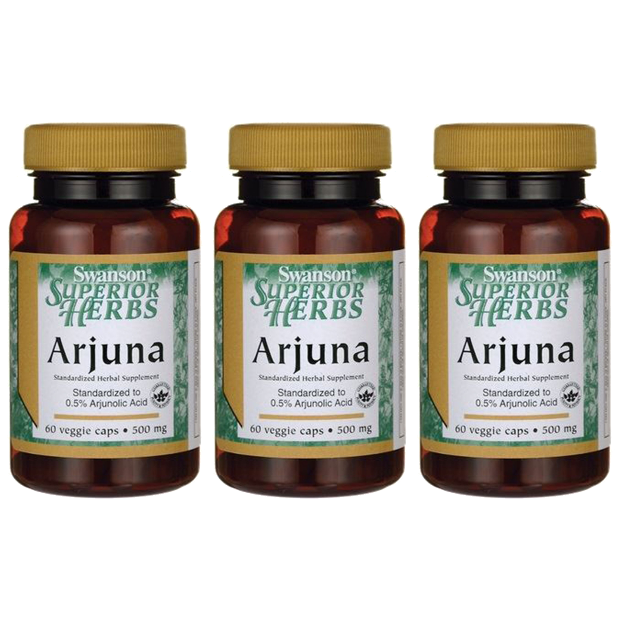 SWANSON Arjuna 500mg - 3x 60vcaps