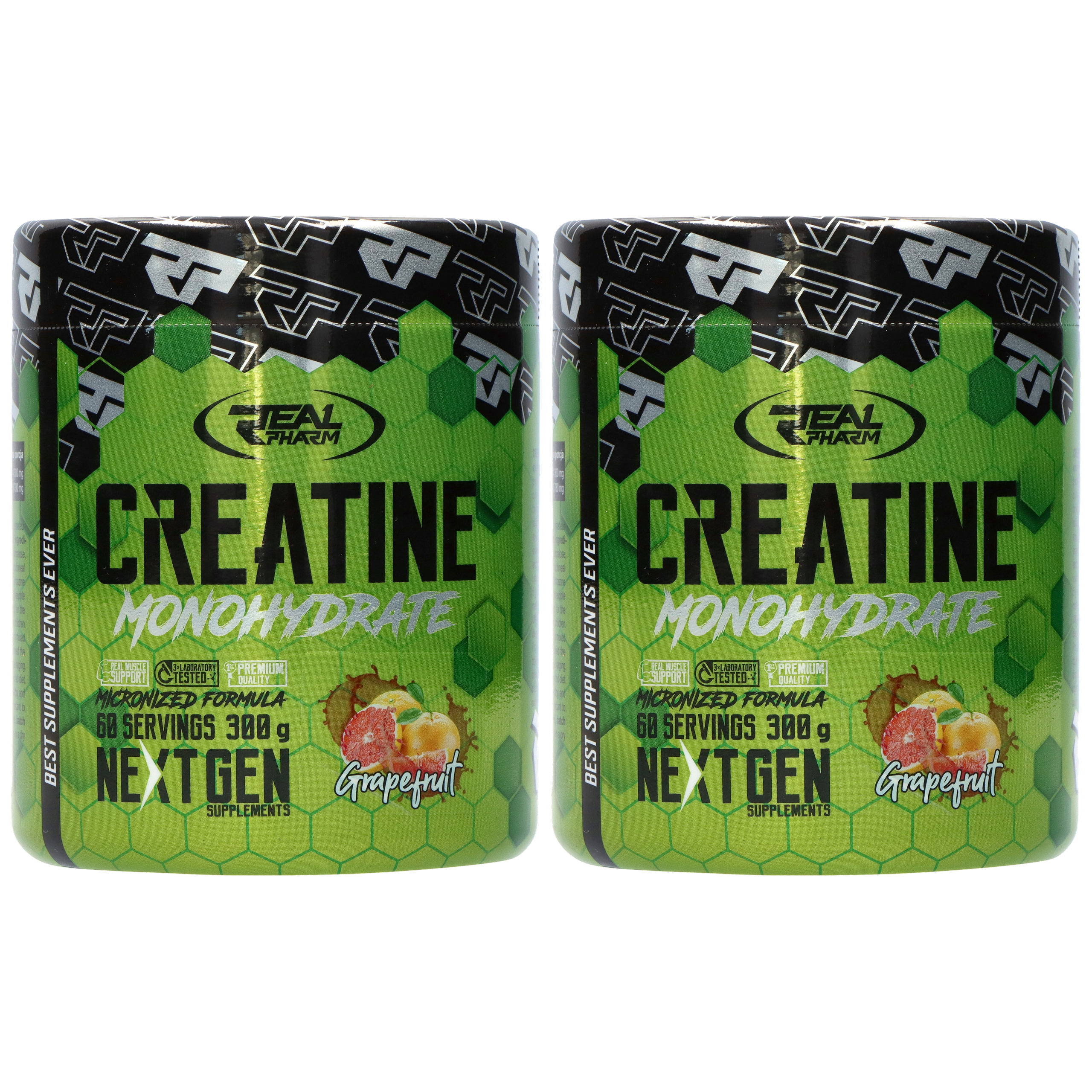 REAL PHARM Creatine Monohydrate - 2x 300g