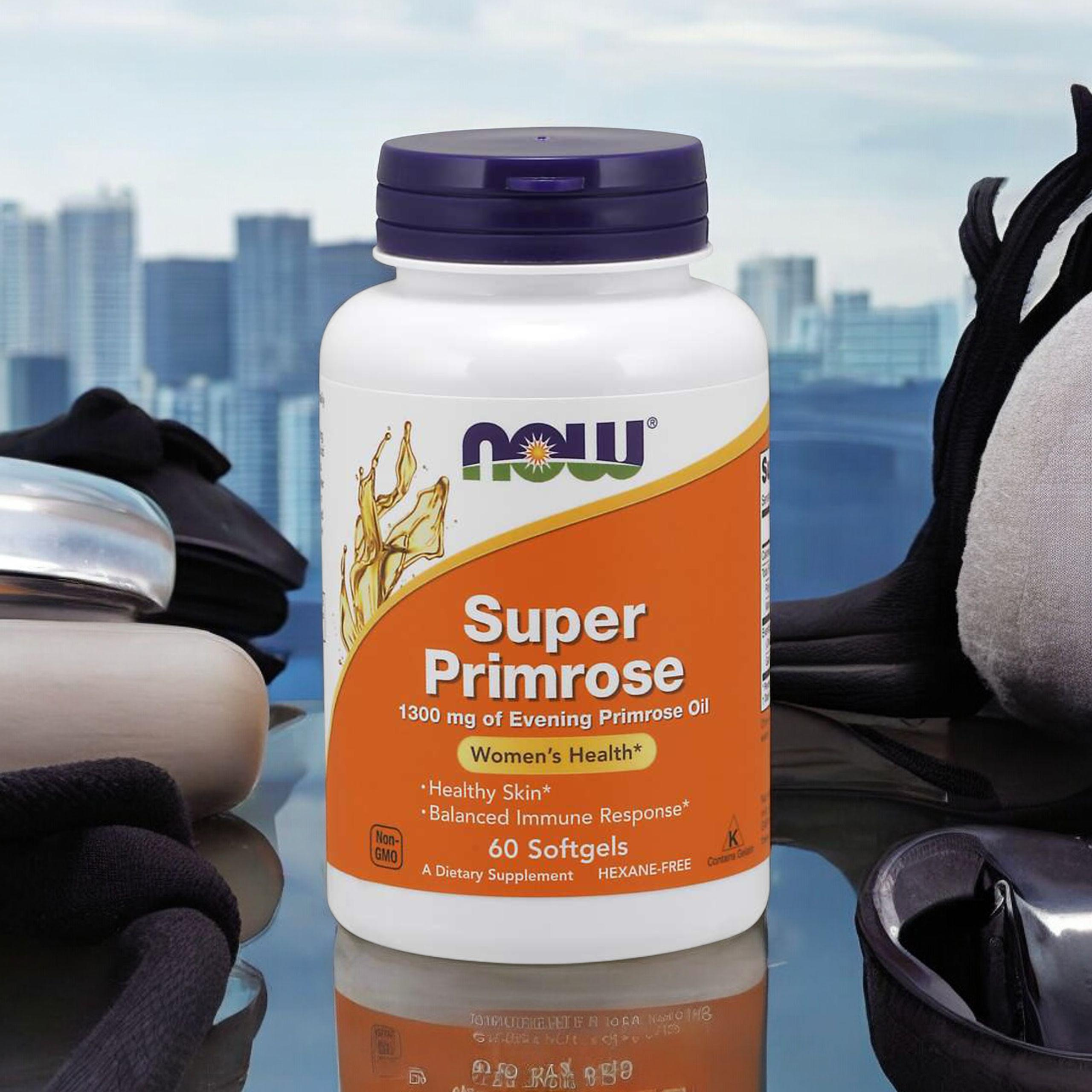 NOW Super Primrose - 60softgels. - Olej z Wiesiołka Dwuletniego