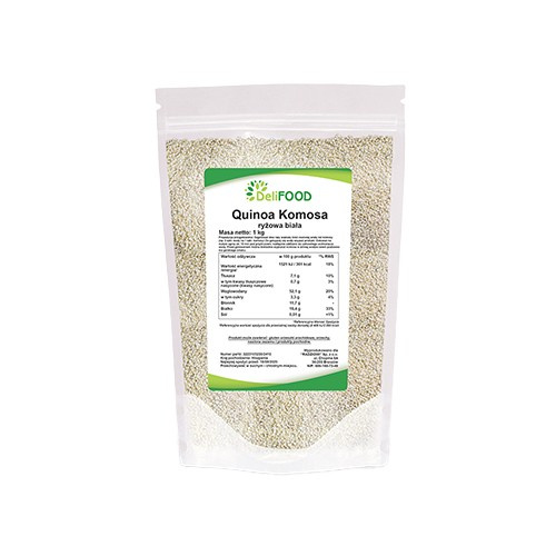 DELIFOOD Quinoa Komosa Ryżowa Biała - 1000g