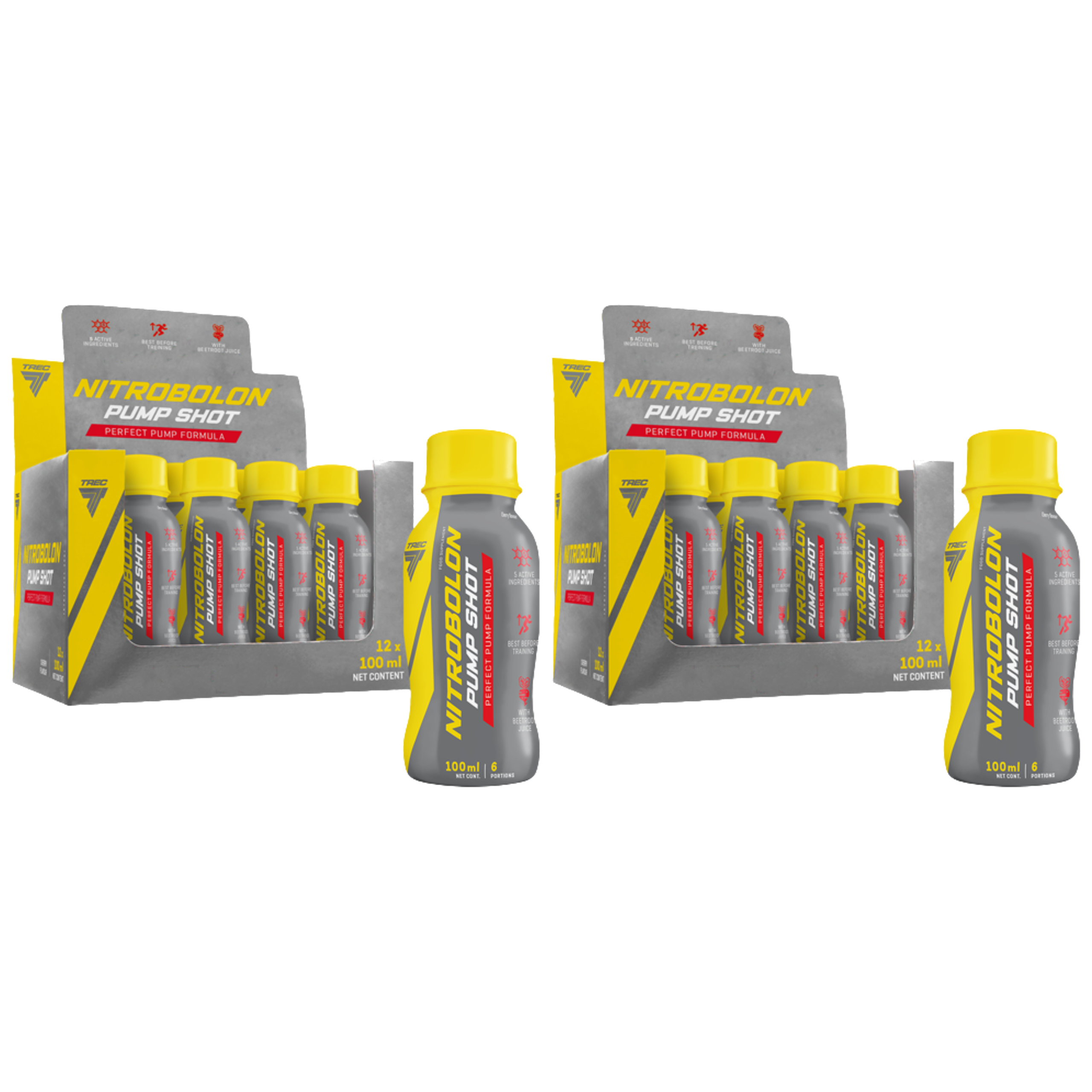 TREC - Nitrobolon Pump Shot - 12x 2x 100ml - Cherry