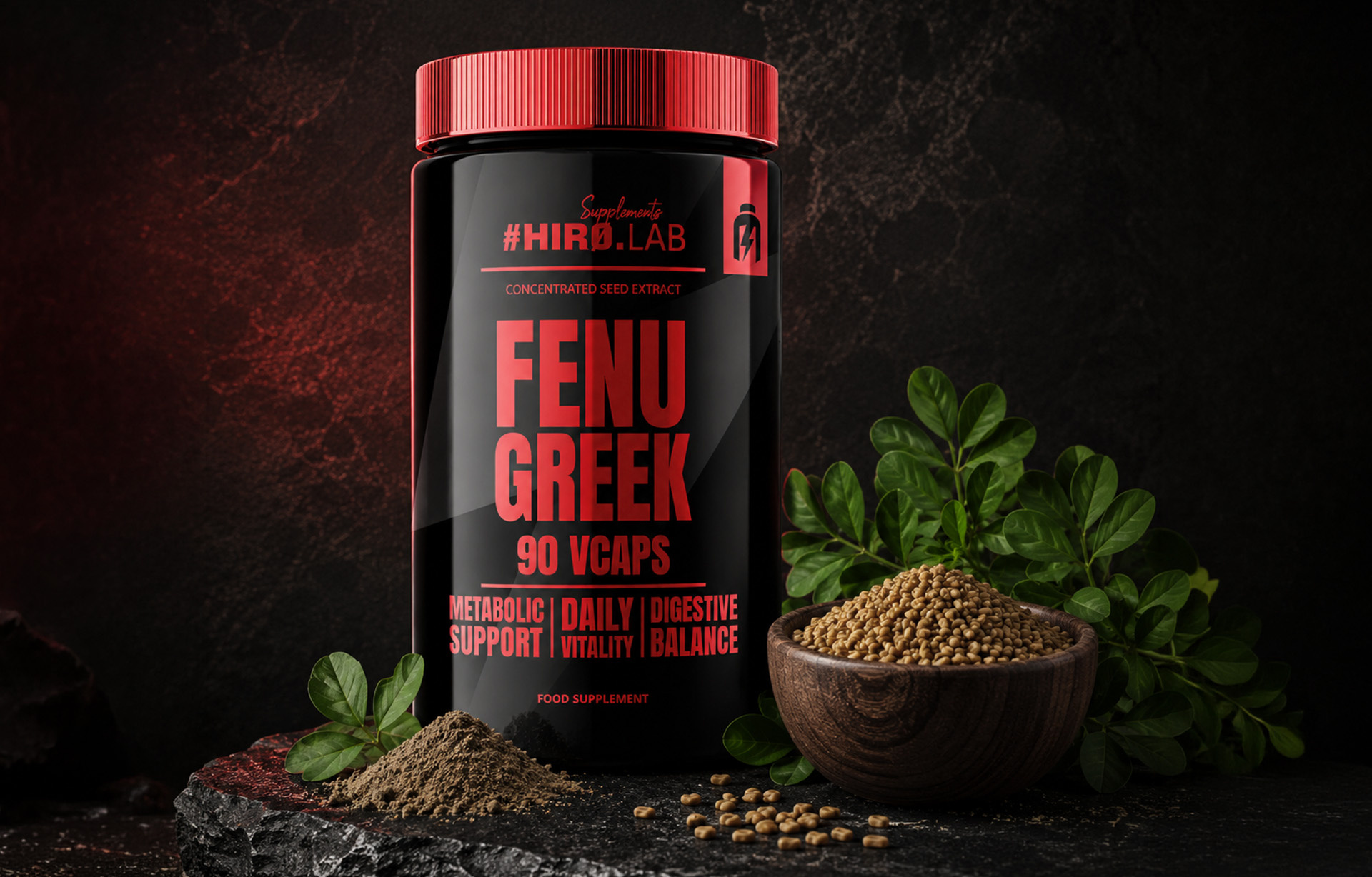 HIRO.LAB Fenugreek (Kozieradka) 400mg - 90vcaps