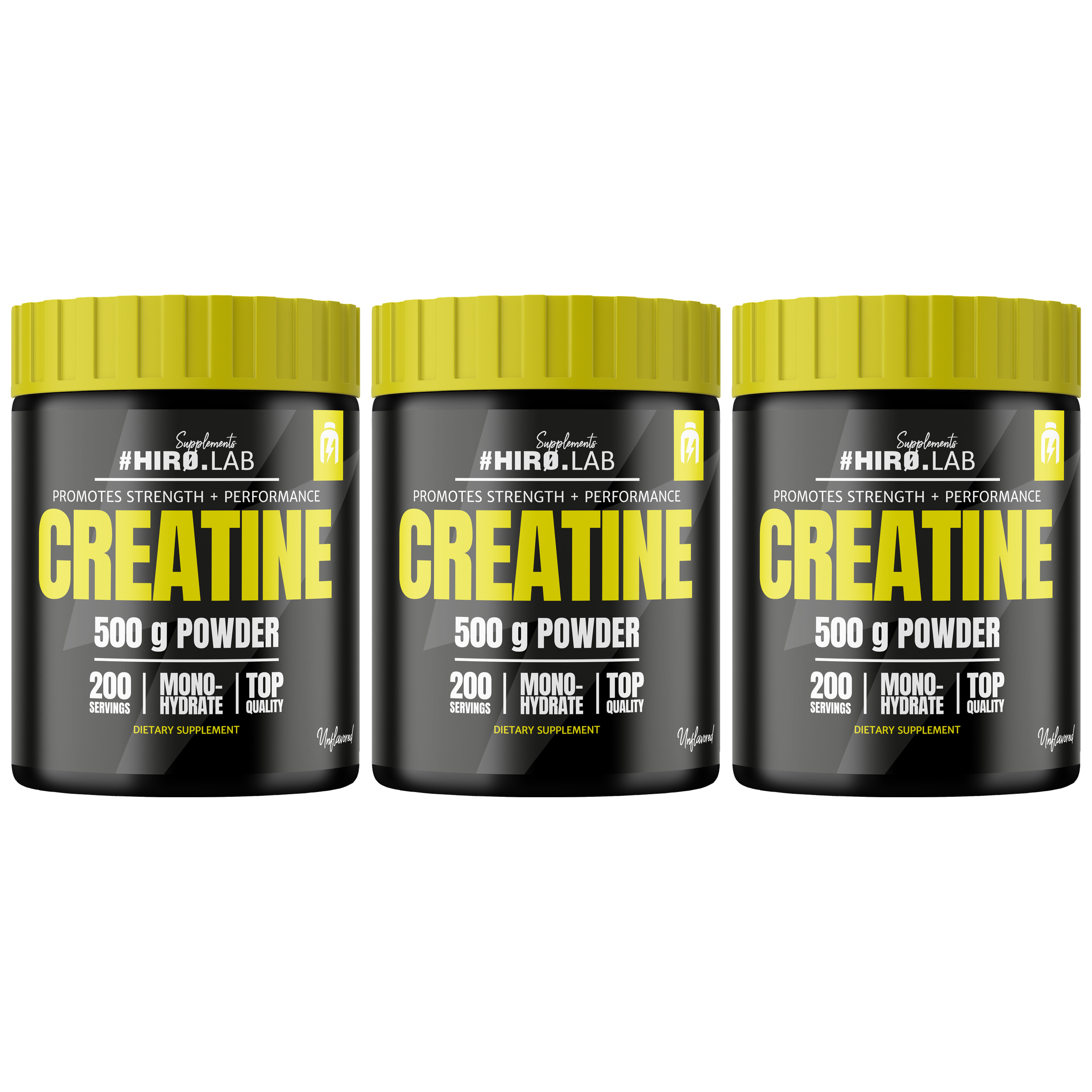 HIRO.LAB Creatine - 3x 500g + 100g FREE