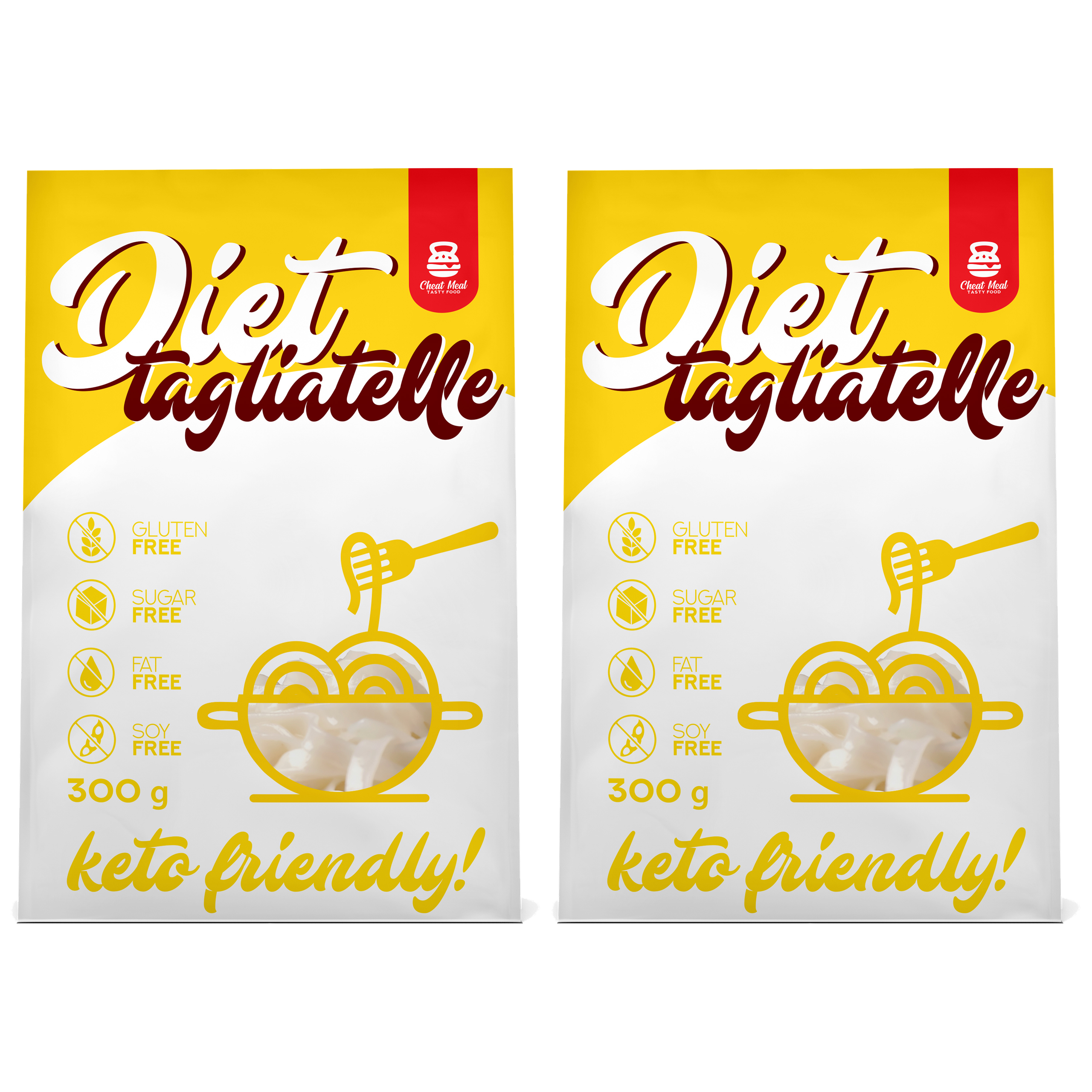 Cheat Meal Nutrition Diet Tagliatelle - 2x 400g (300g netto) - Makaron Konjac