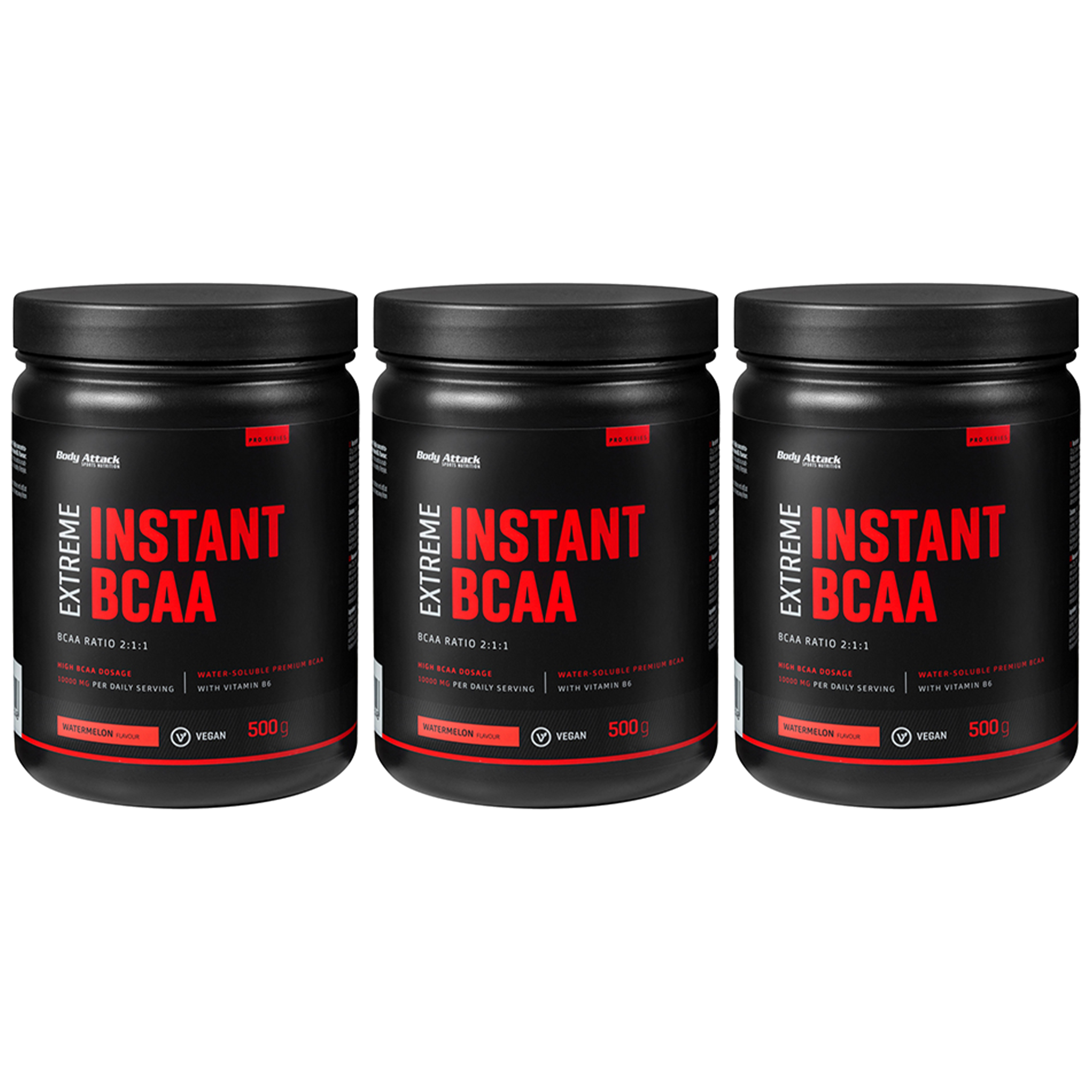 BODY ATTACK Extreme Instant Bcaa - 3x 500g