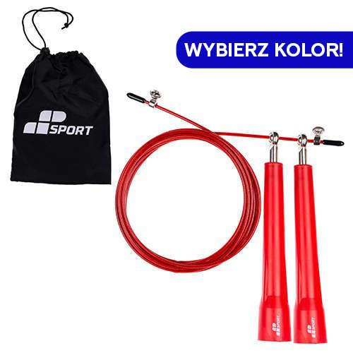 MP SPORT Jump Rope Plastic Handle - Skakanka z plastikowymi uchwytami - 3x 3m