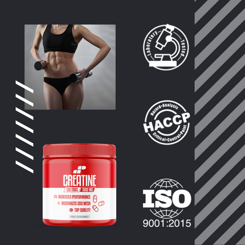 3x MP NUTRITION Creatine 1000mg - 120tabs