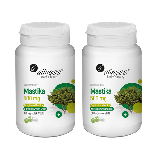 Aliness Mastika 500mg - 2x 60vcaps.