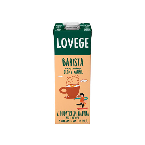 SANTE - Napój Lovege Owsiany Barista - 330ml - Słony Karmel - WYPRZEDAŻ - 03-12