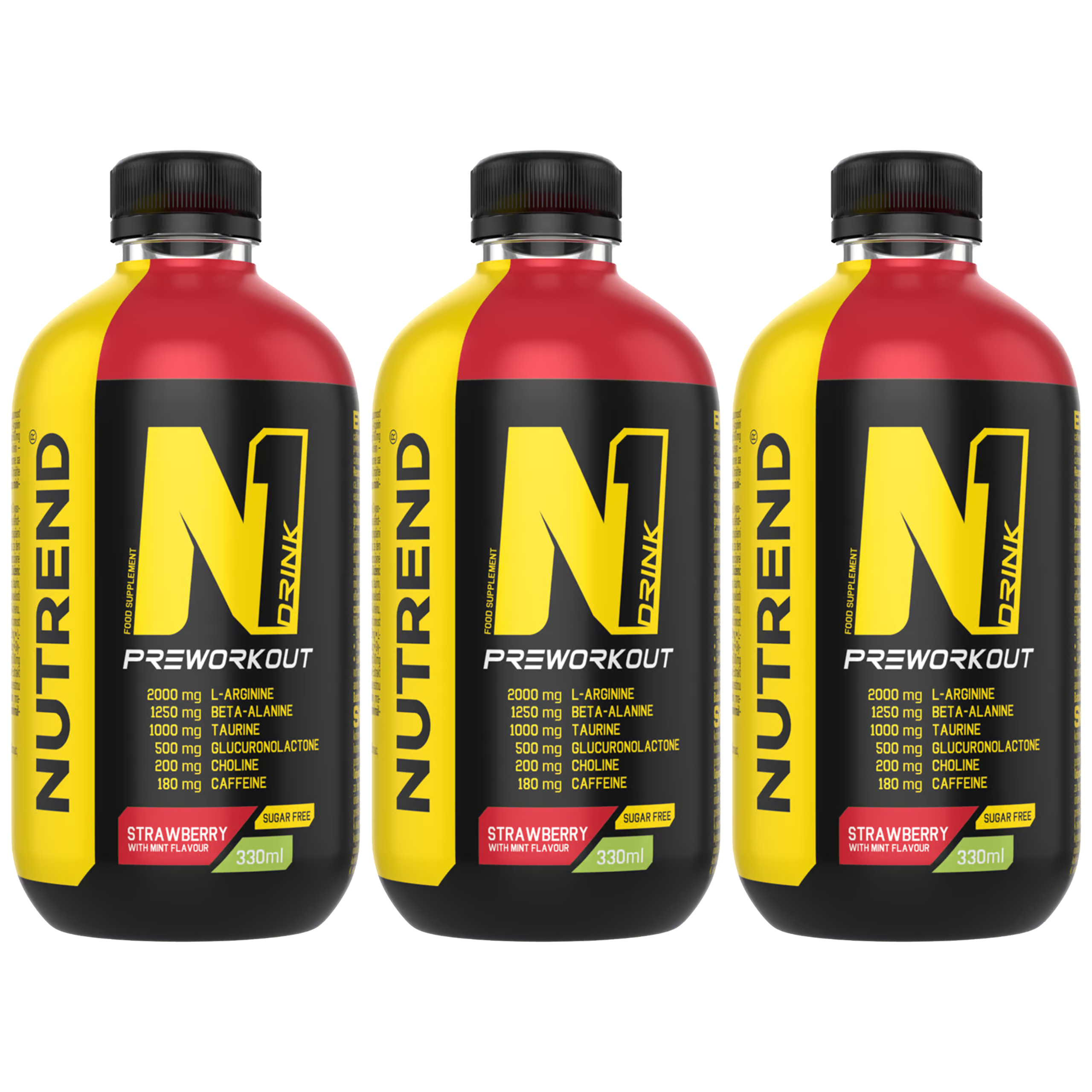 NUTREND N1 Drink PreWorkout - 3x 330ml