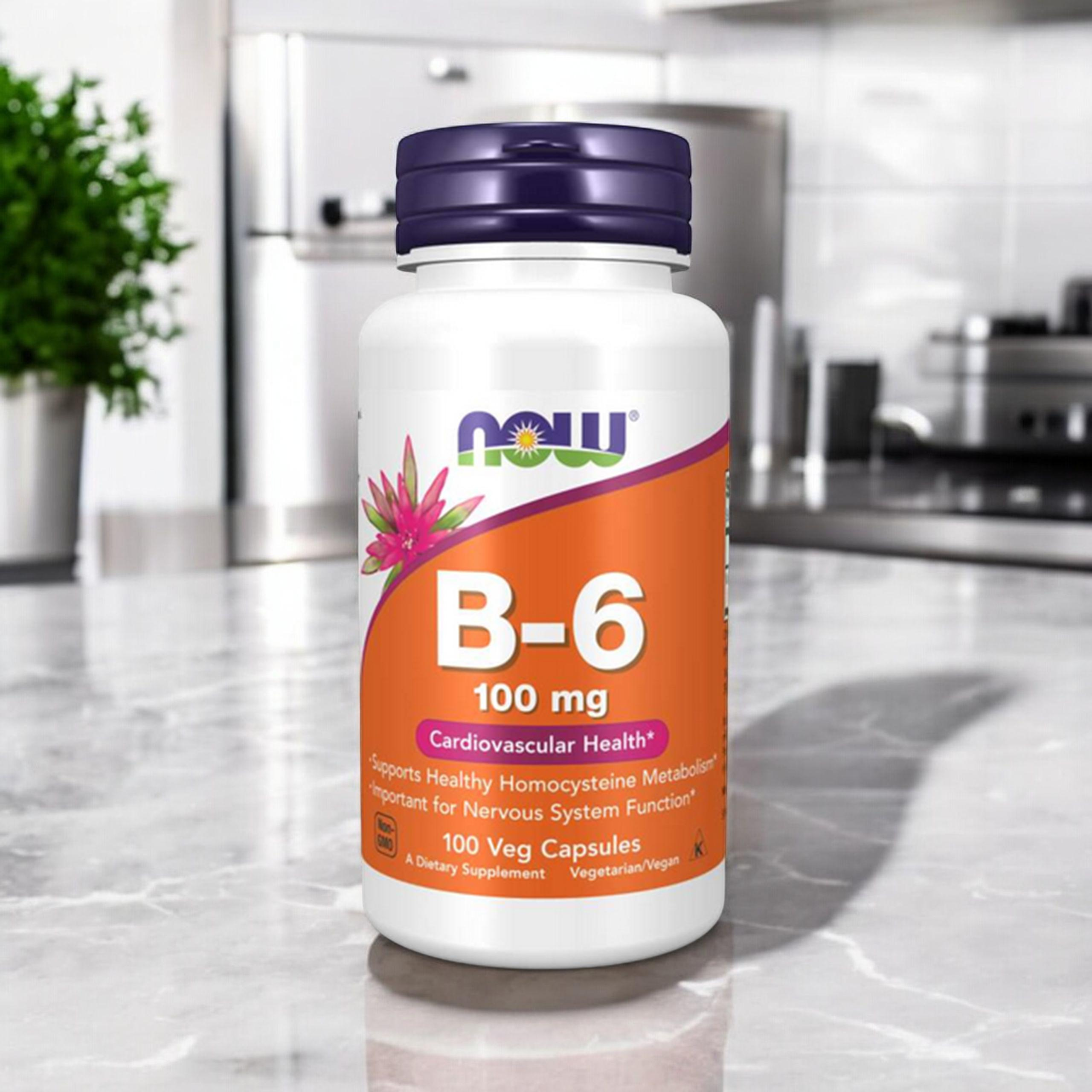 NOW Vitamin B-6 - 2x 100vcaps