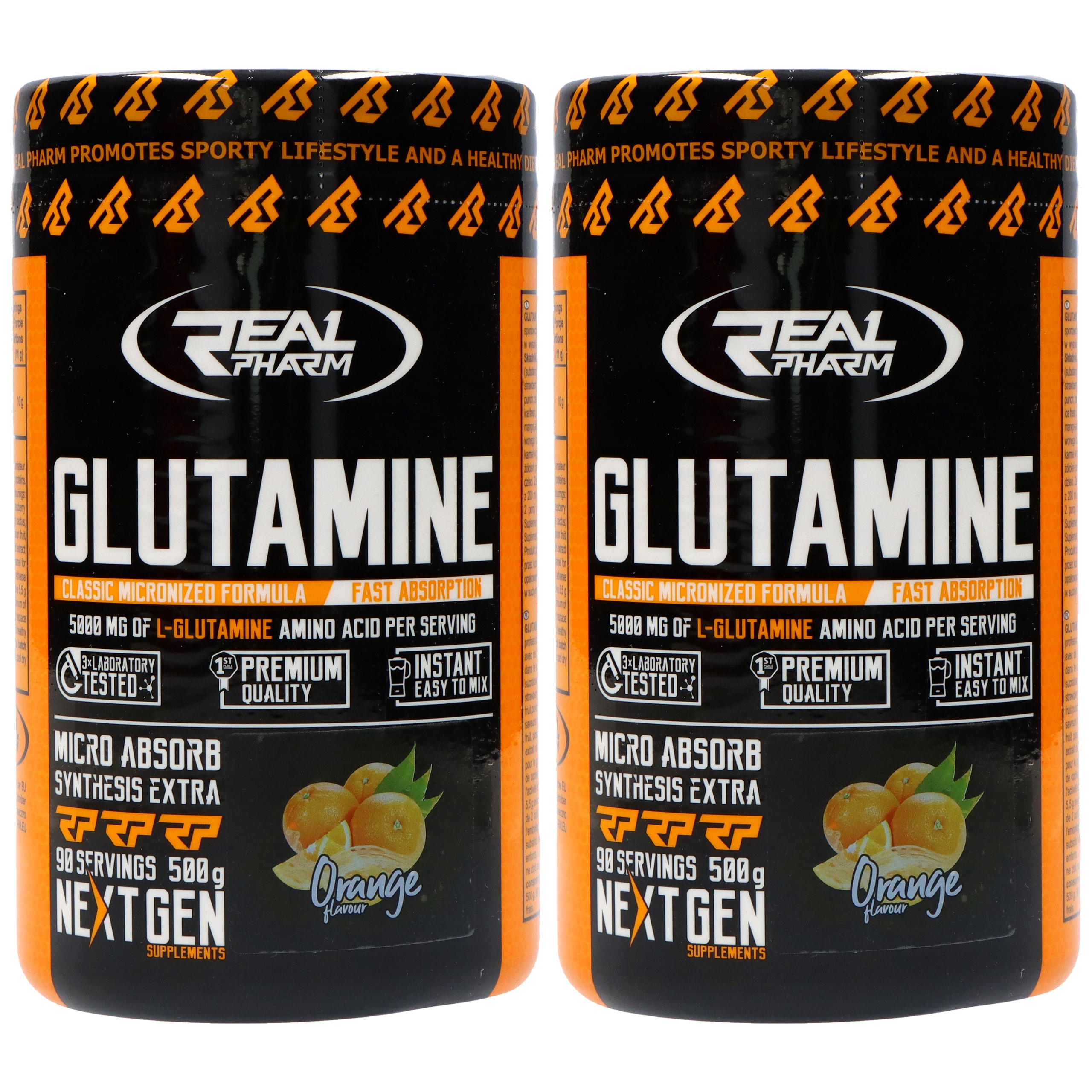 REAL PHARM Glutamine - 2x 500g